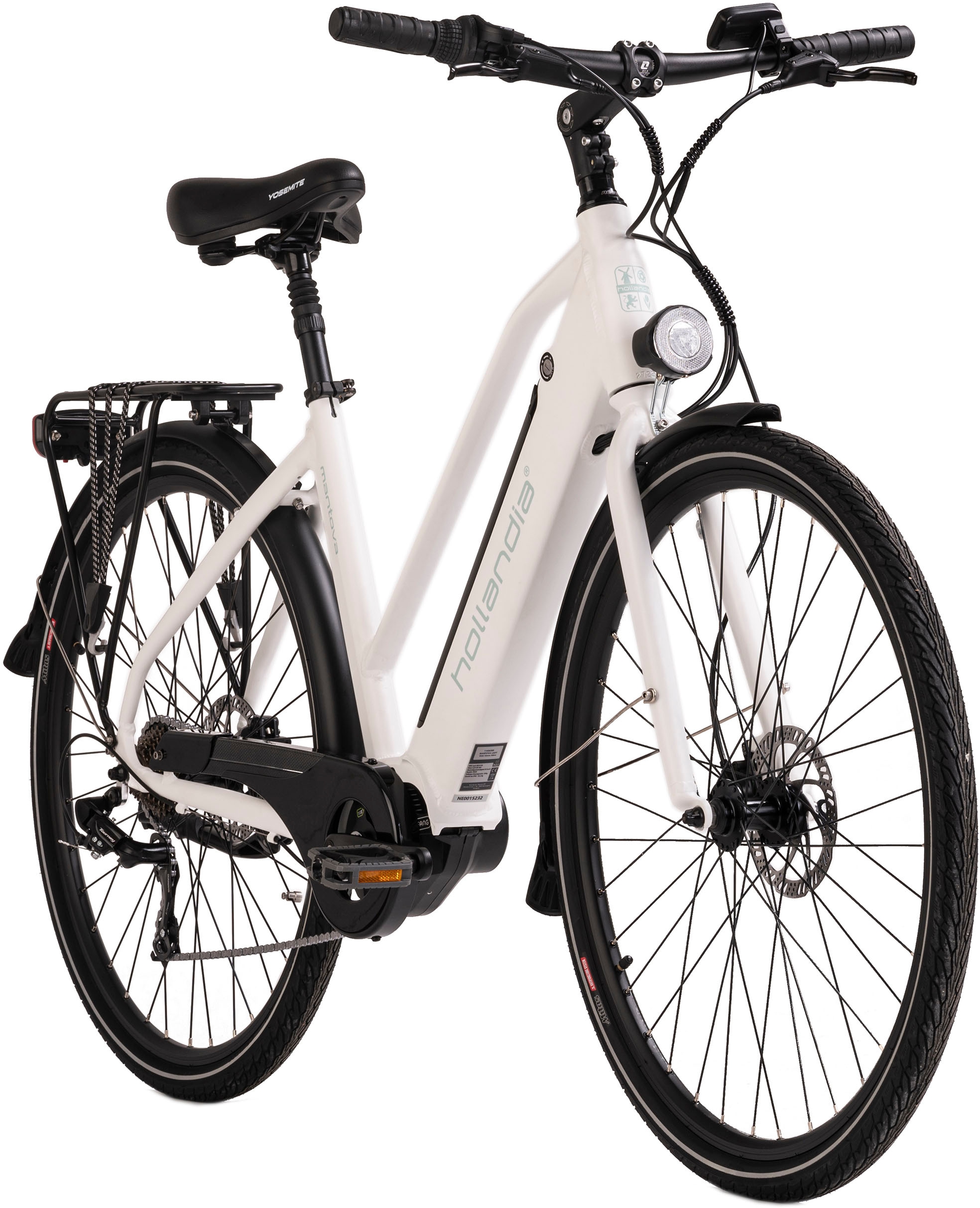 Hollandia E-Bike »Mantova«, 7 Gang, Shimano, Tourney, Mittelmotor 250 W, Pedelec, Elektrofahrrad für Damen u. Herren