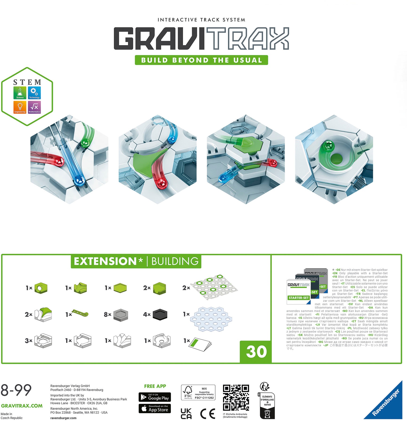Ravensburger Kugelbahn-Bausatz »GraviTrax Extension Building«, Made in Europe
