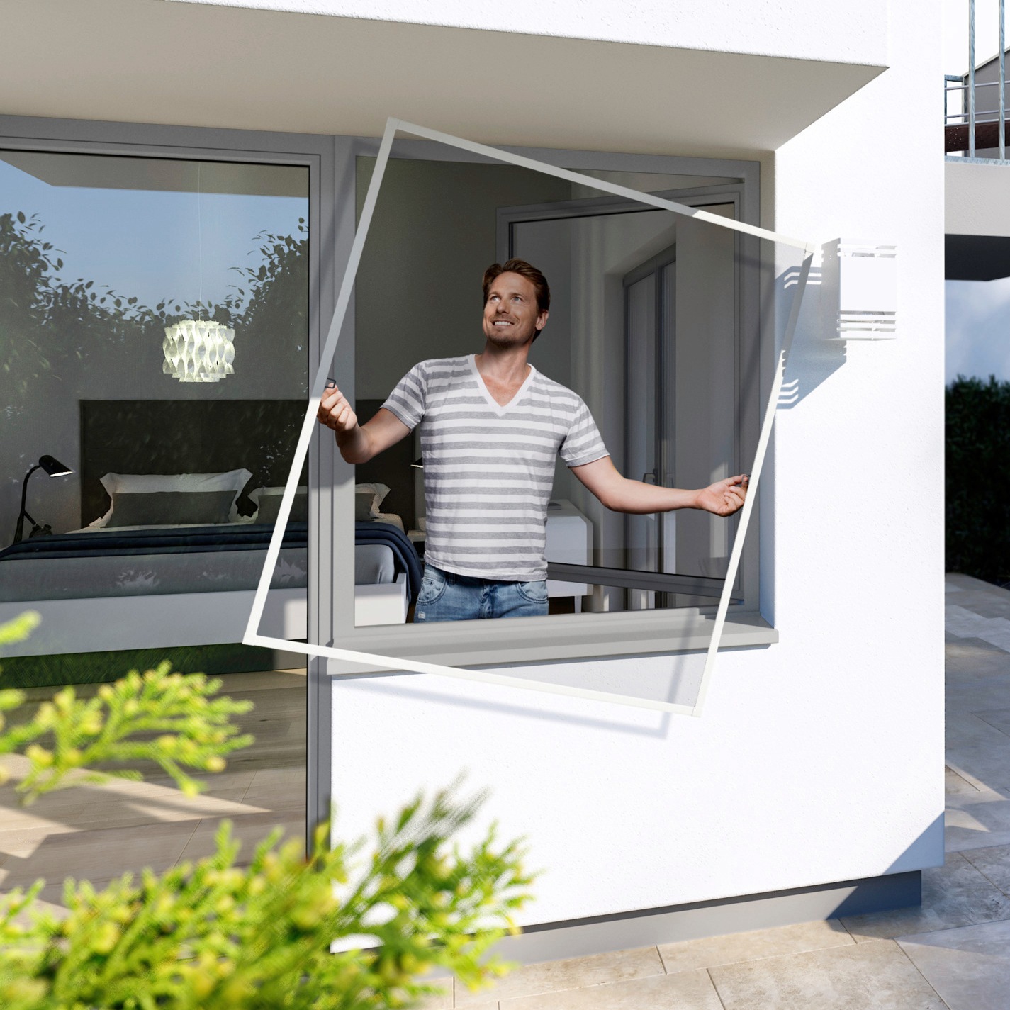 Windhager Insektenschutz-Fensterrahmen »PLUS« BxH: 140x150 cm