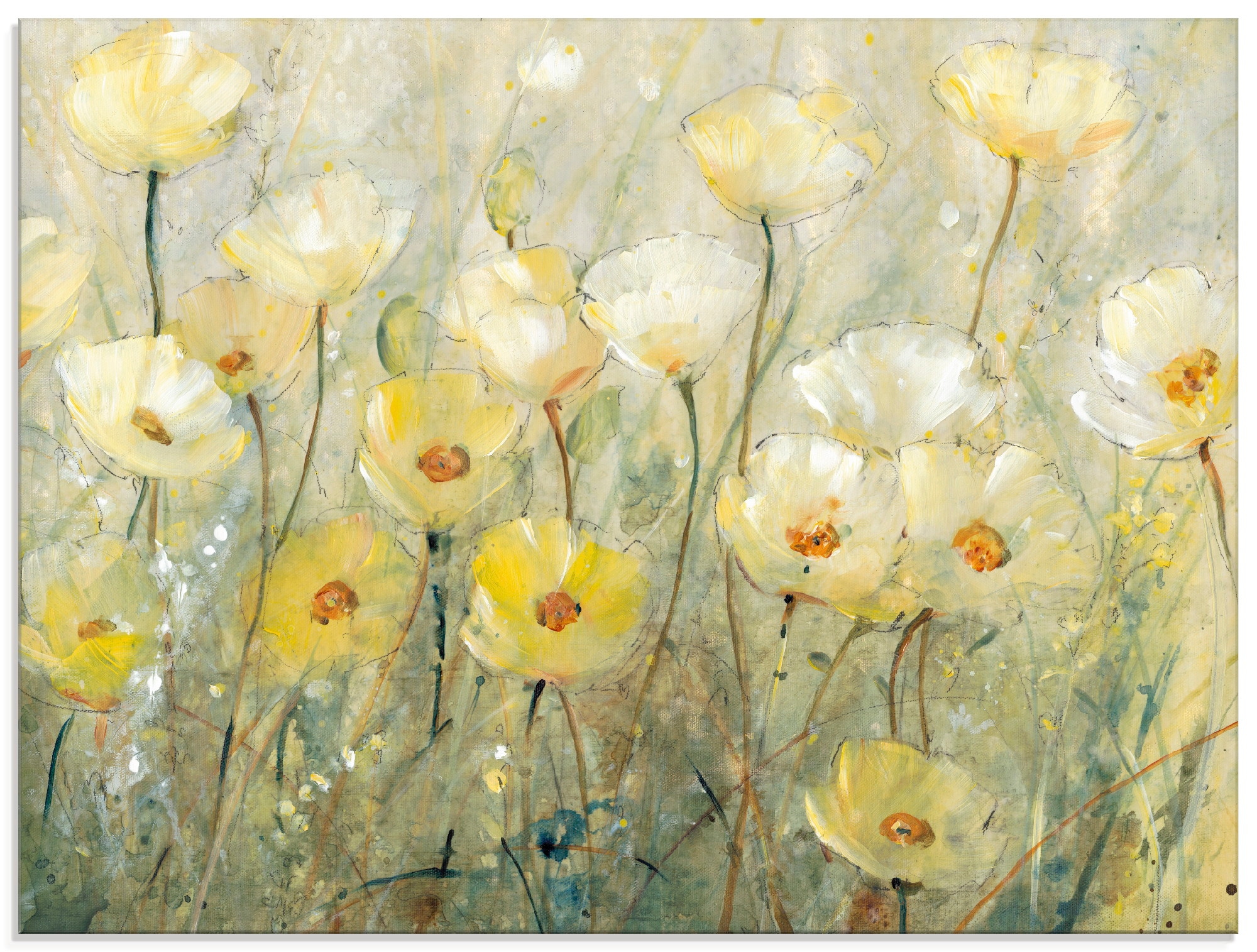 Artland Glasbild »Sommer in voller Blüte II«, Blumenwiese, (1 St.), in vers günstig online kaufen