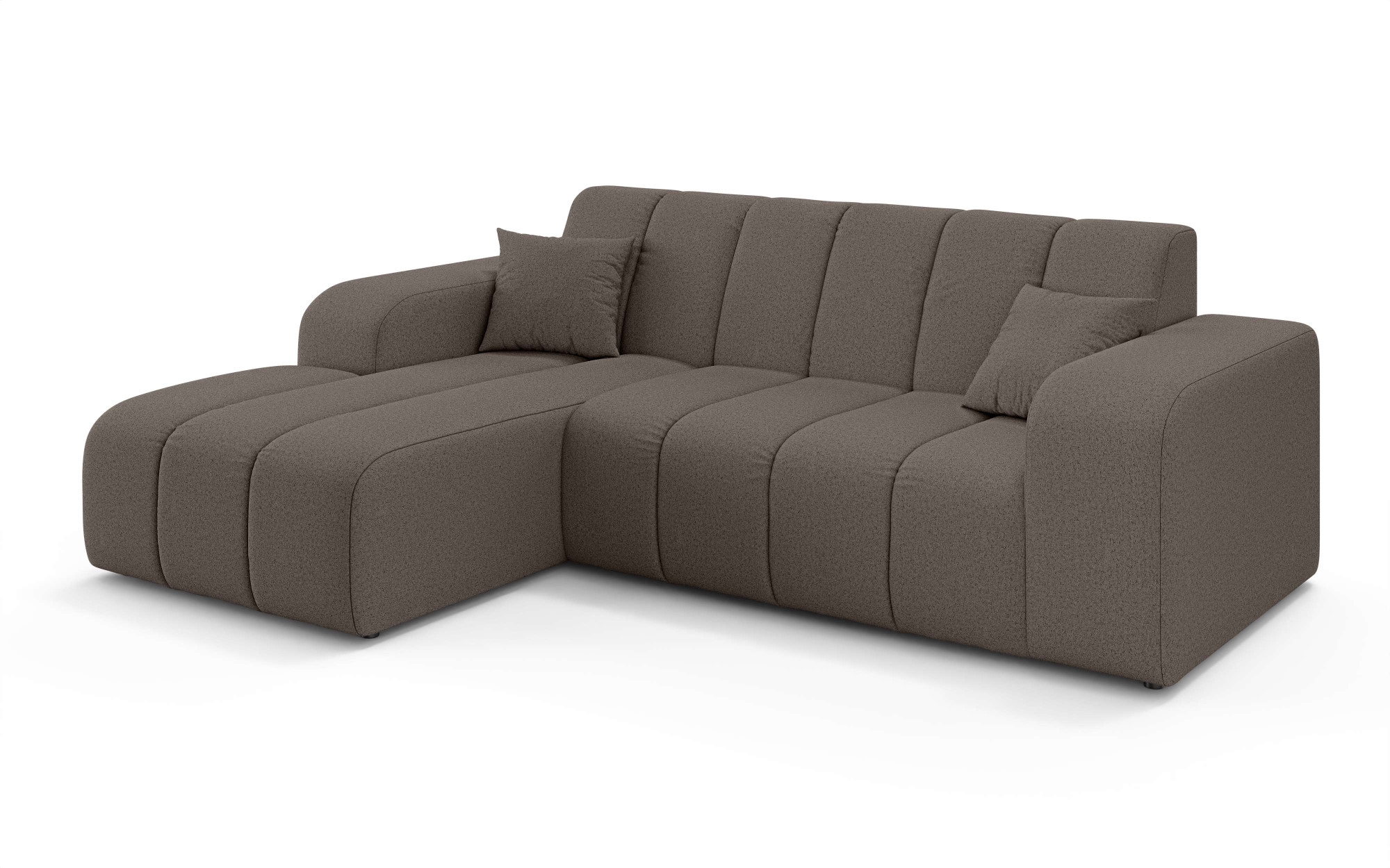 INOSIGN Ecksofa »CASSY L-Form, Schlafsofa mit Bettkasten, Maße B/T/H: 245/165/88 cm«, mit 2 Rückenkissen, Recamiere rechts oder links bestellbar
