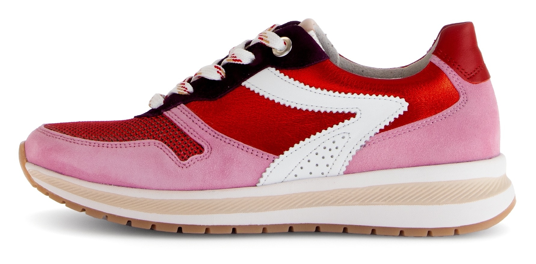 Gabor Keilsneaker »FLORENZ«, Freizeitschuh, Halbschuh, Schnürer in Schuhweite G (=weit)