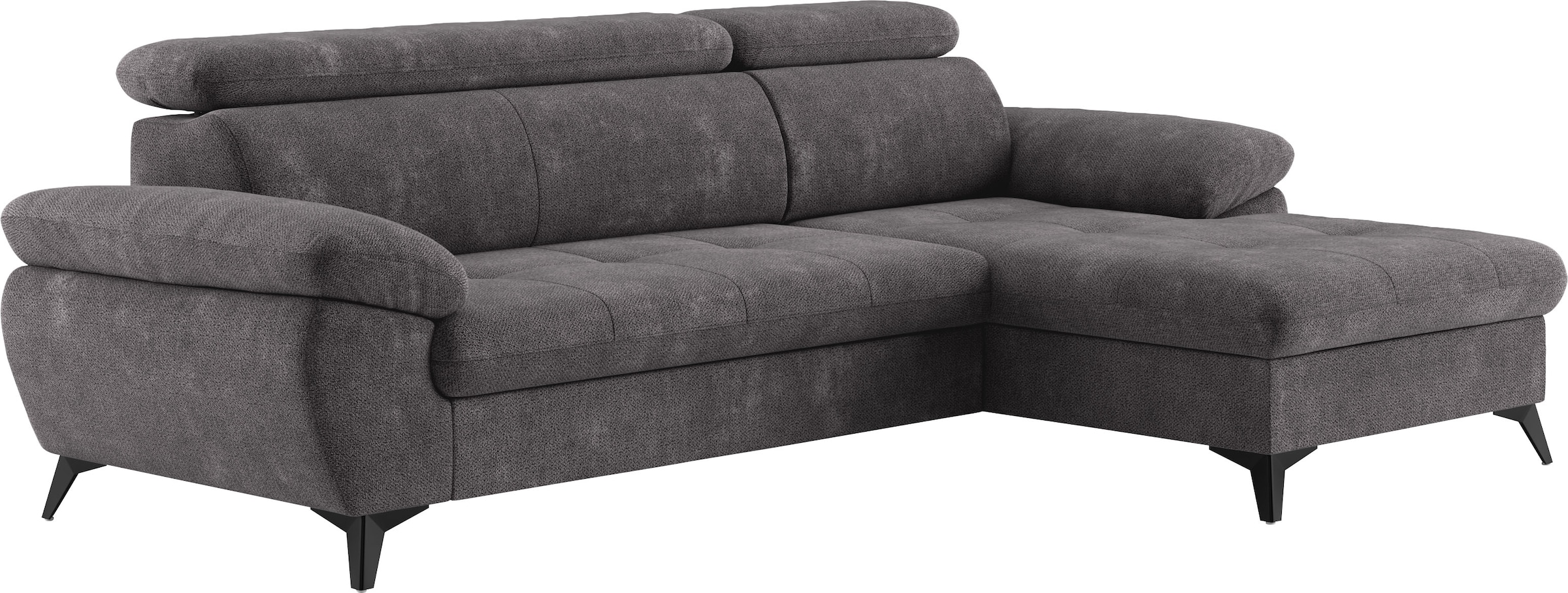 COTTA Ecksofa »Hudson L-Form«, mit Kopfteilverstellung, wahlweise mit Bettfunktion & Bettkasten
