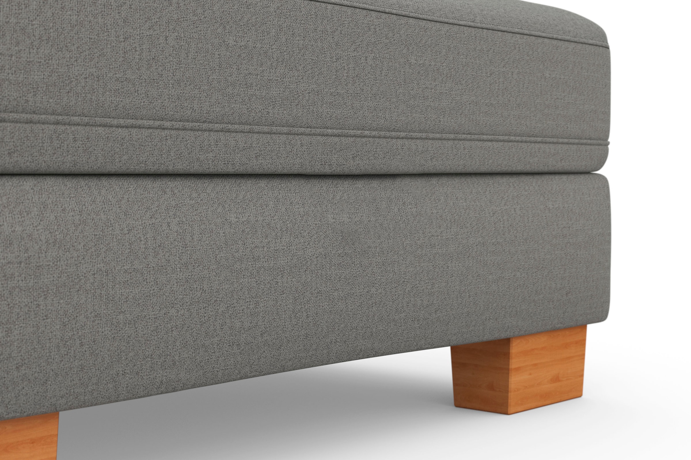 sit&more Ecksofa »Dundee L-Form« mit Federkern und Massivholzfüßen, wahlweise mit Kopfteilverstellung