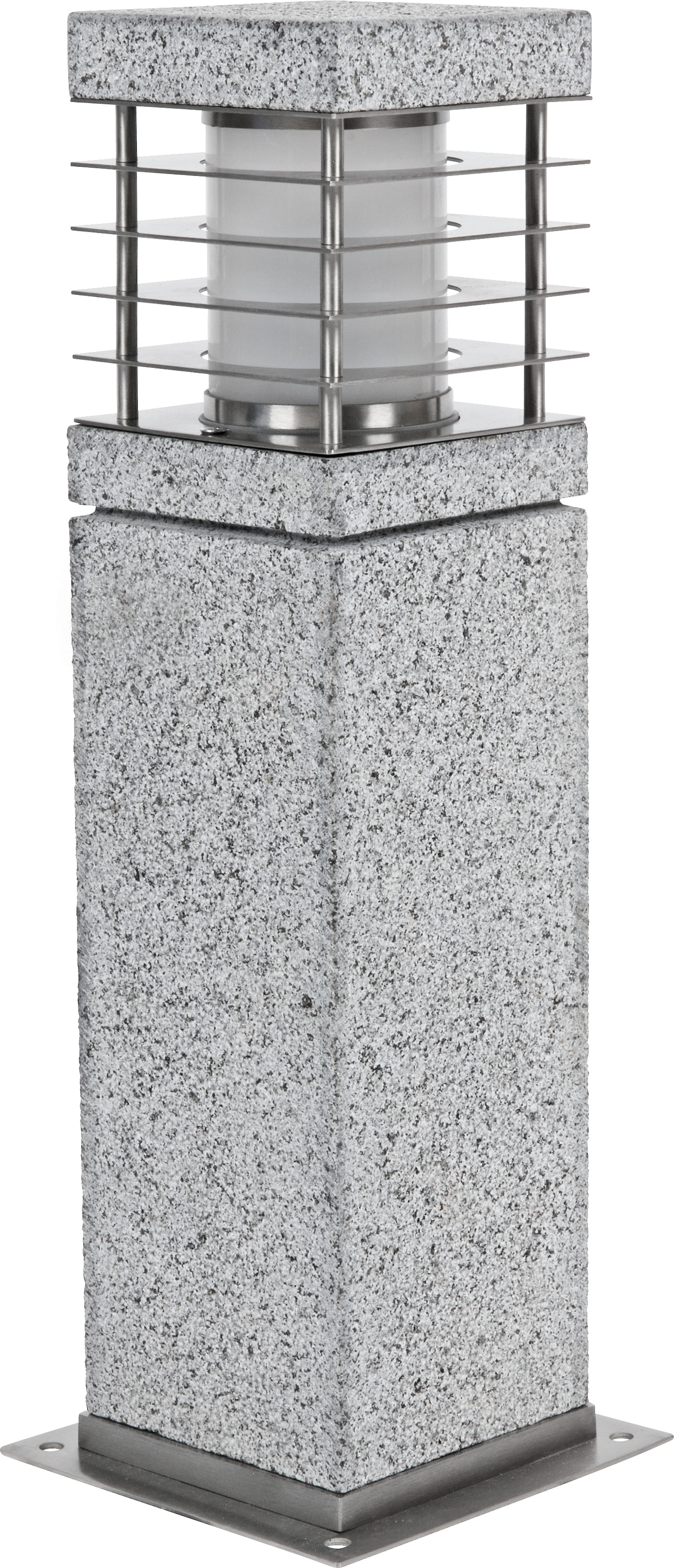 HEITRONIC Sockelleuchte Granit, aus Mer«, seewasserbeständig Standleuchte, echtem auf kaufen flammig-flammig, 1 »La Außenlampe, Rechnung