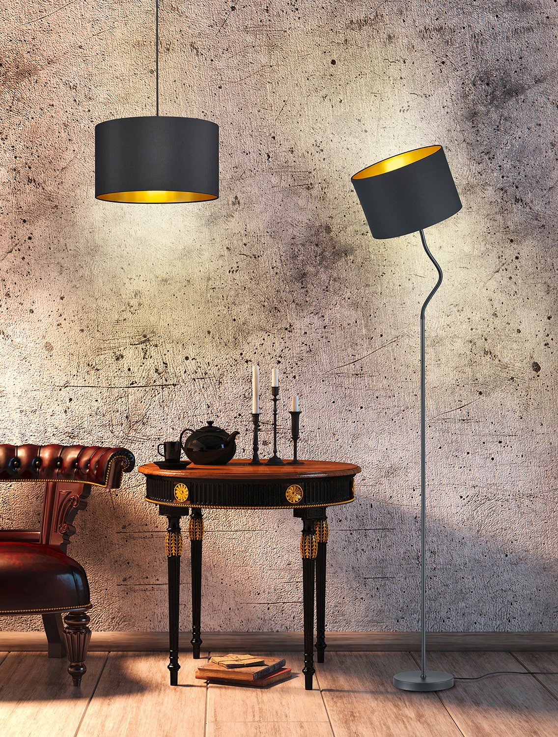 my home Stehlampe »JOSIE«, Leuchtmittel E27   ohne Leuchtmittel, Stehleucht günstig online kaufen