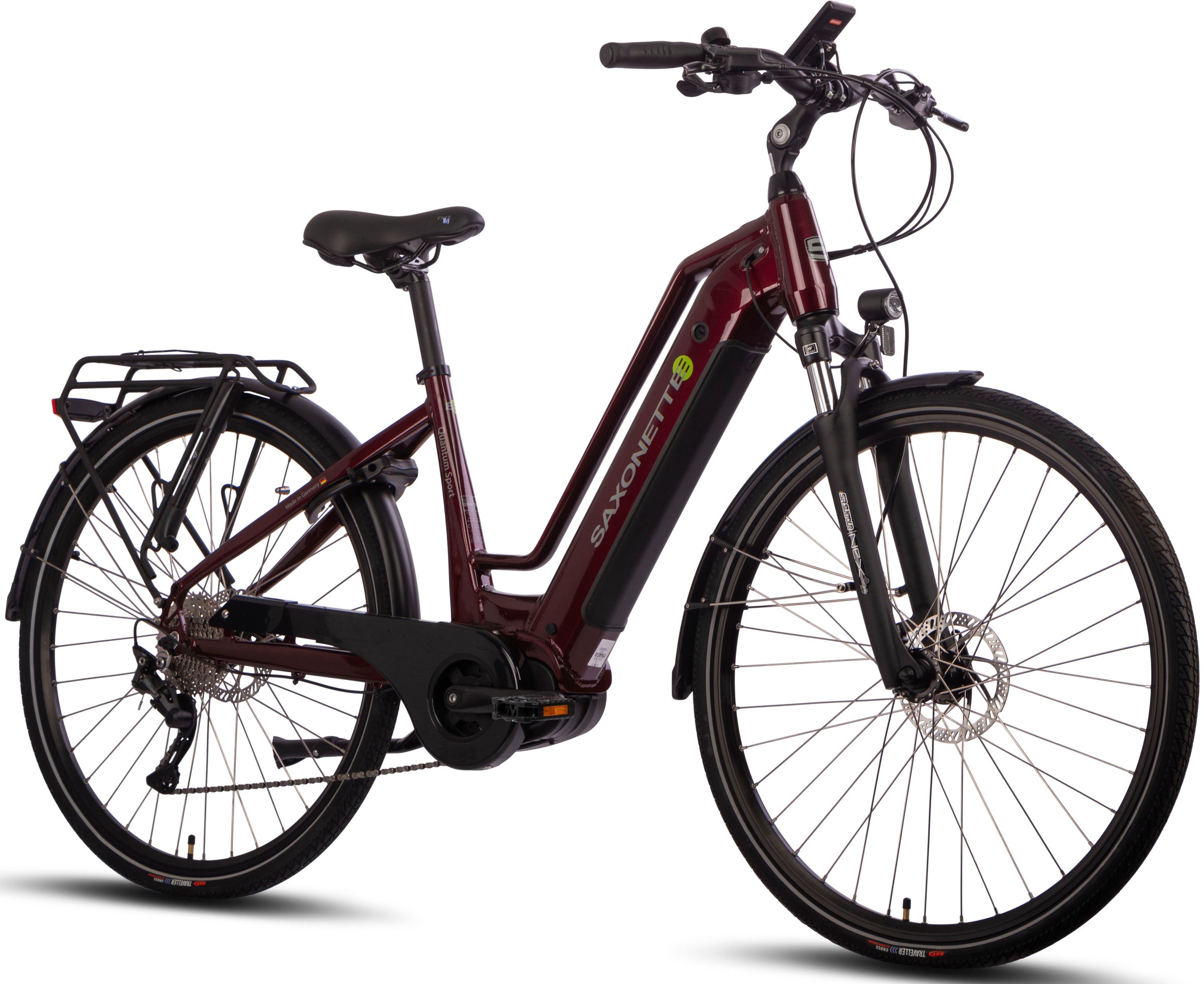 SAXONETTE E-Bike »Quantum Plus«, 8 Gang, Shimano, Nexus, Mittelmotor 250 W, Pedelec, Elektrofahrrad für Damen u. Herren