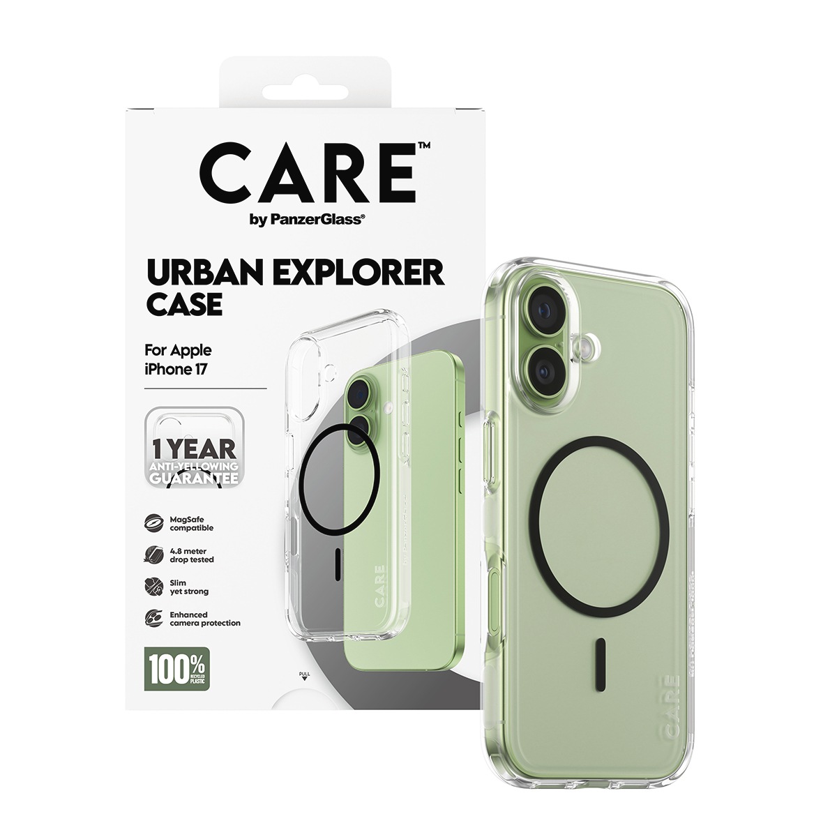 CARE by PanzerGlass Handyhülle »Urban Explorer Case für Apple iPhone 17« Apple iPhone 17 Backcover, Schutzhülle, Handyschutzhülle, Case, Schutzcase, stoßfest