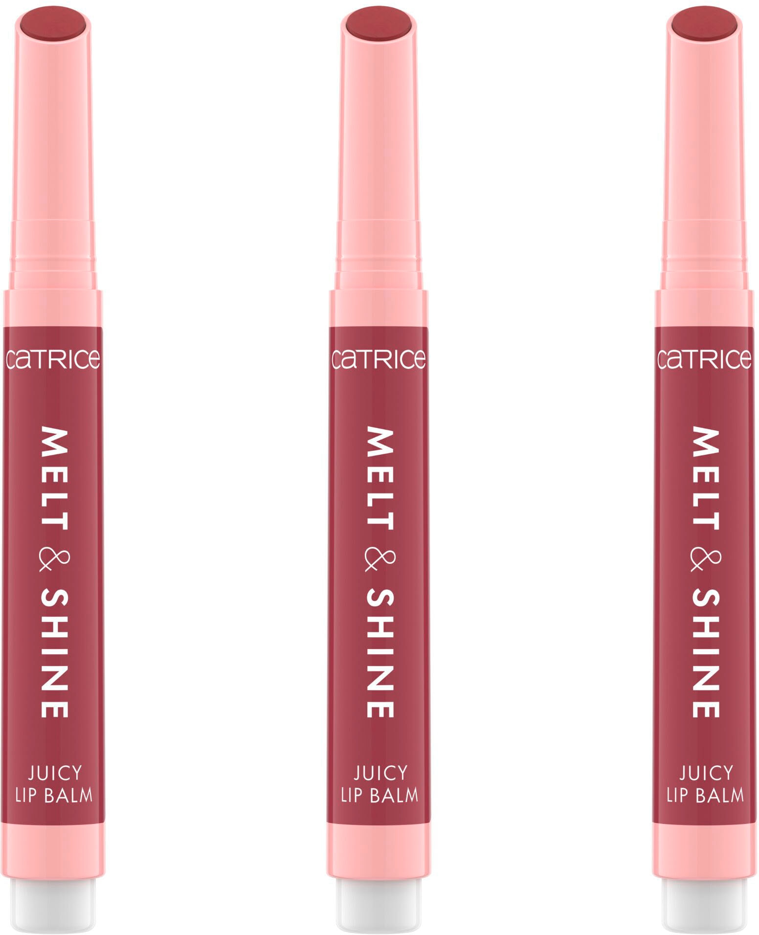 Bild von Catrice Lippenbalsam »Melt & Shine Juicy Lip Balm«, (Packung, 3 tlg.)