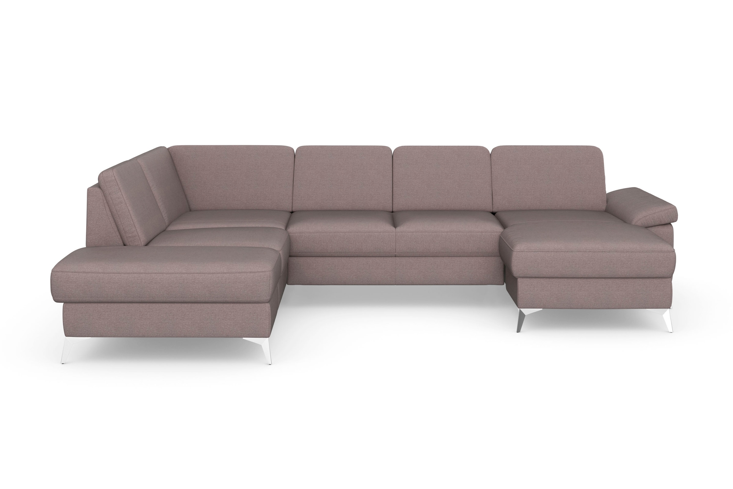 sit&more Wohnlandschaft »Padua U-Form«, inklusive Sitztiefenverstellung, Armteilfunktion und Federkern