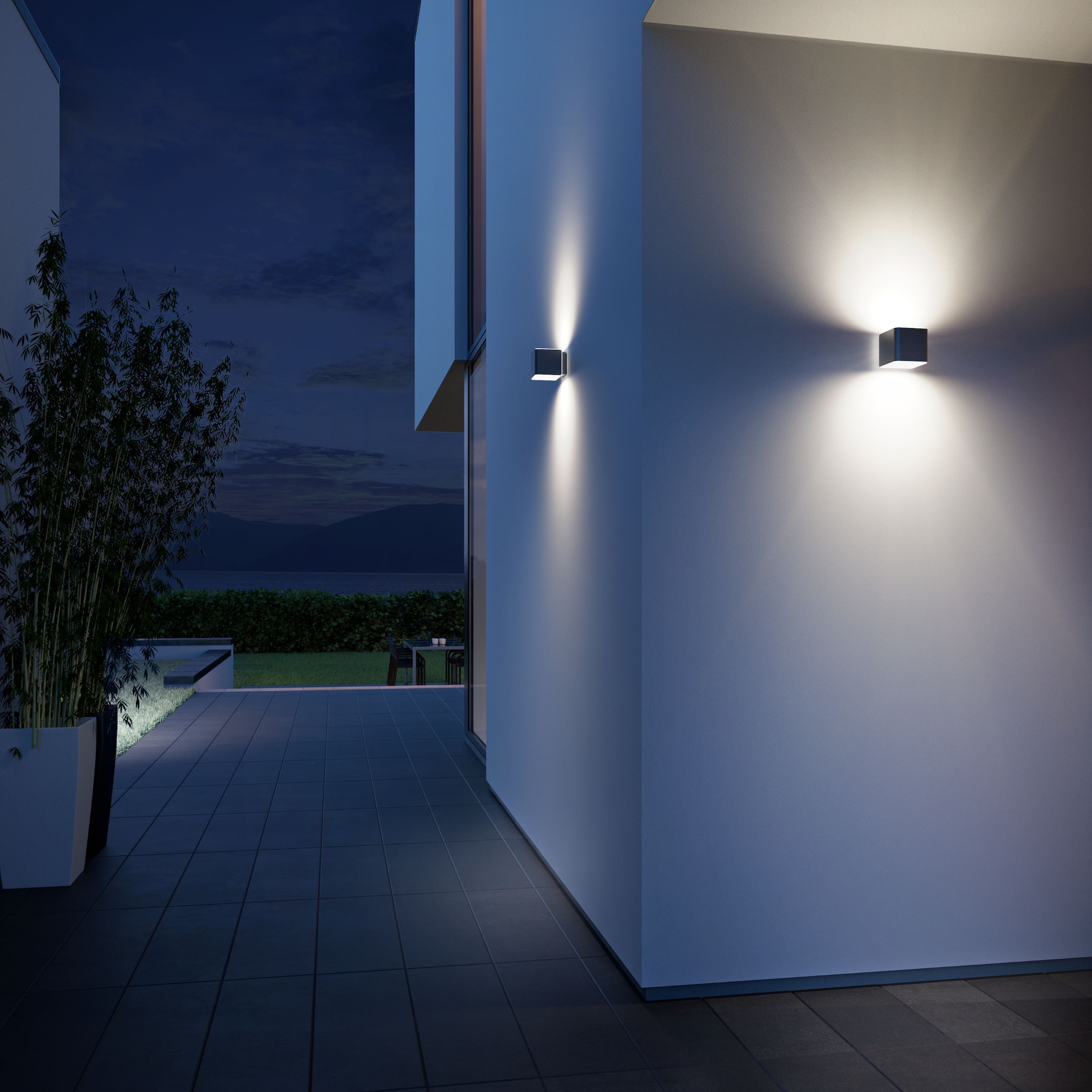 steinel LED Außen-Wandleuchte »L 840«, 2 flammig, Leuchtmittel LED-Board | LED fest integriert
