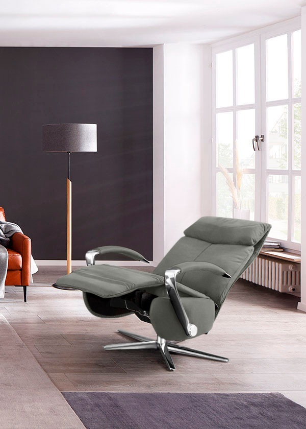 W.SCHILLIG Relaxsessel »rumbaa« wahlweise mit Doppelmotor, in Größen S, M & L, mit 5-Sternfuß