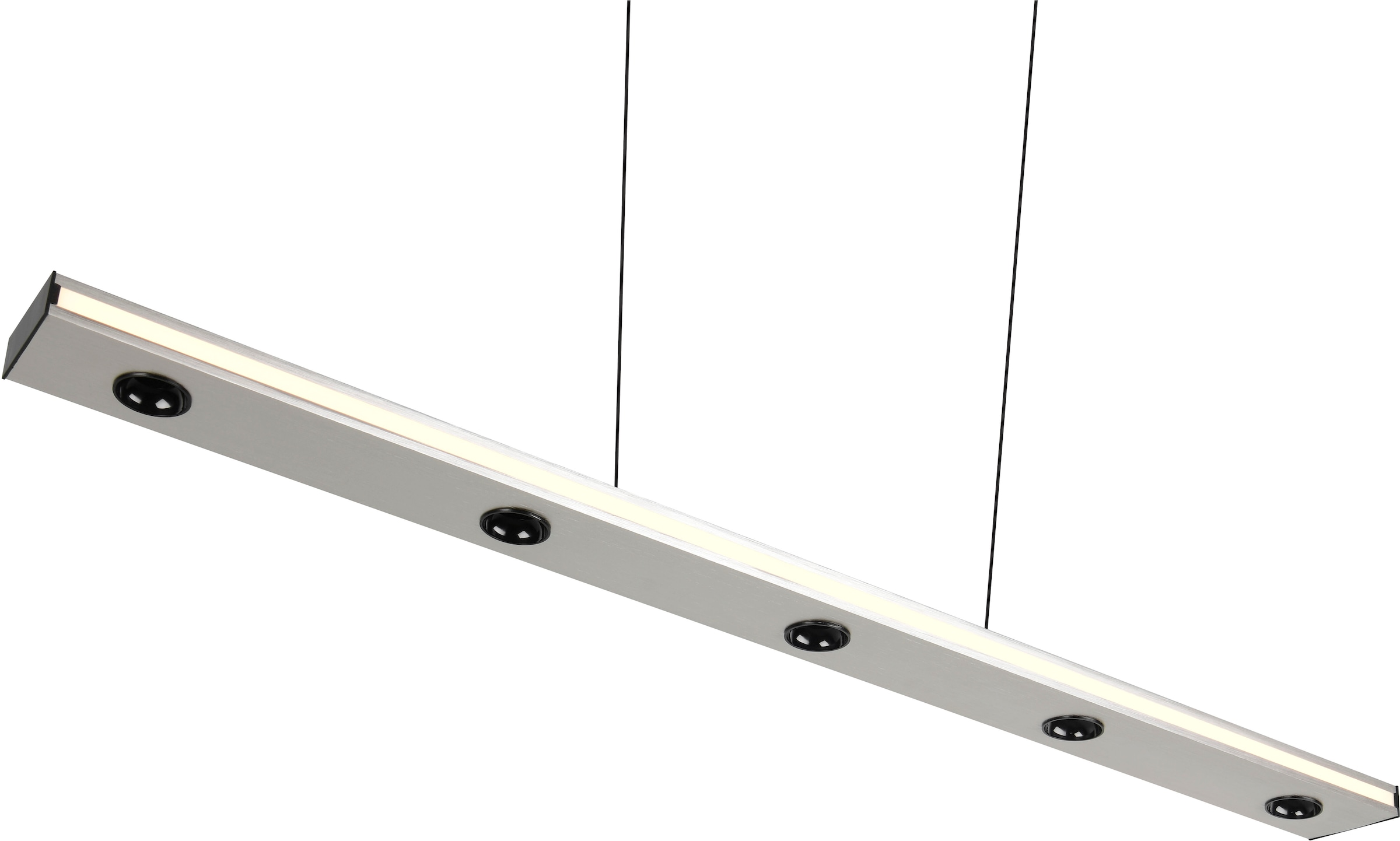 TRIO Leuchten LED Pendelleuchte »GRAHAM, Hängeleuchte höhenverstellbar, dimmbar, Memoryfunktion« LED-Board 1 Stk. Farbwechsler | warmweiß - kaltweiß up-and-down Licht Lichtfarbe einstellbar warm- bis kaltweiß 2300-4000K