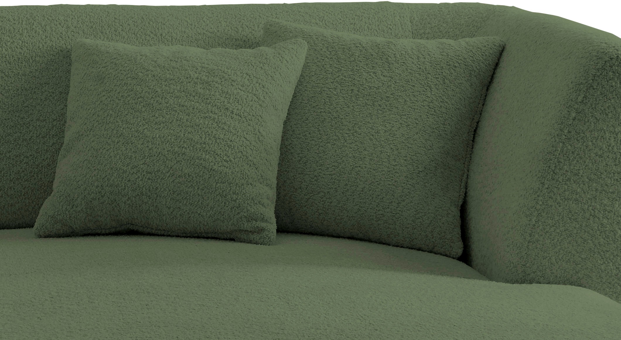 INOSIGN Ecksofa »Colori L-Form«, Holzfußfarbe wählbar, inkl. 4x Zierkissen