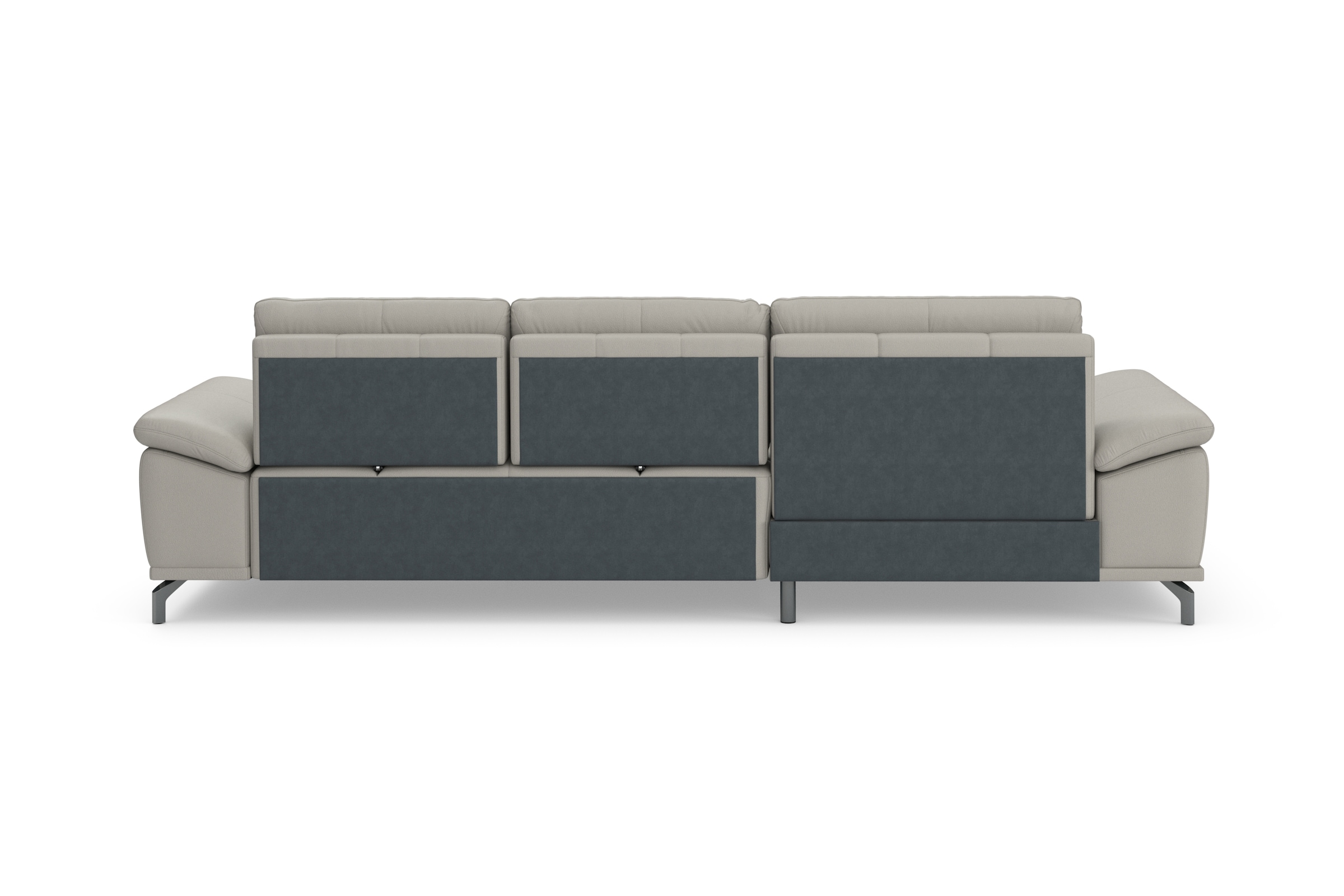 Places of Style Ecksofa Costello, mit Sitztiefenverstellung und Armlehnfunktion, incl. 3 Nierenkissen
