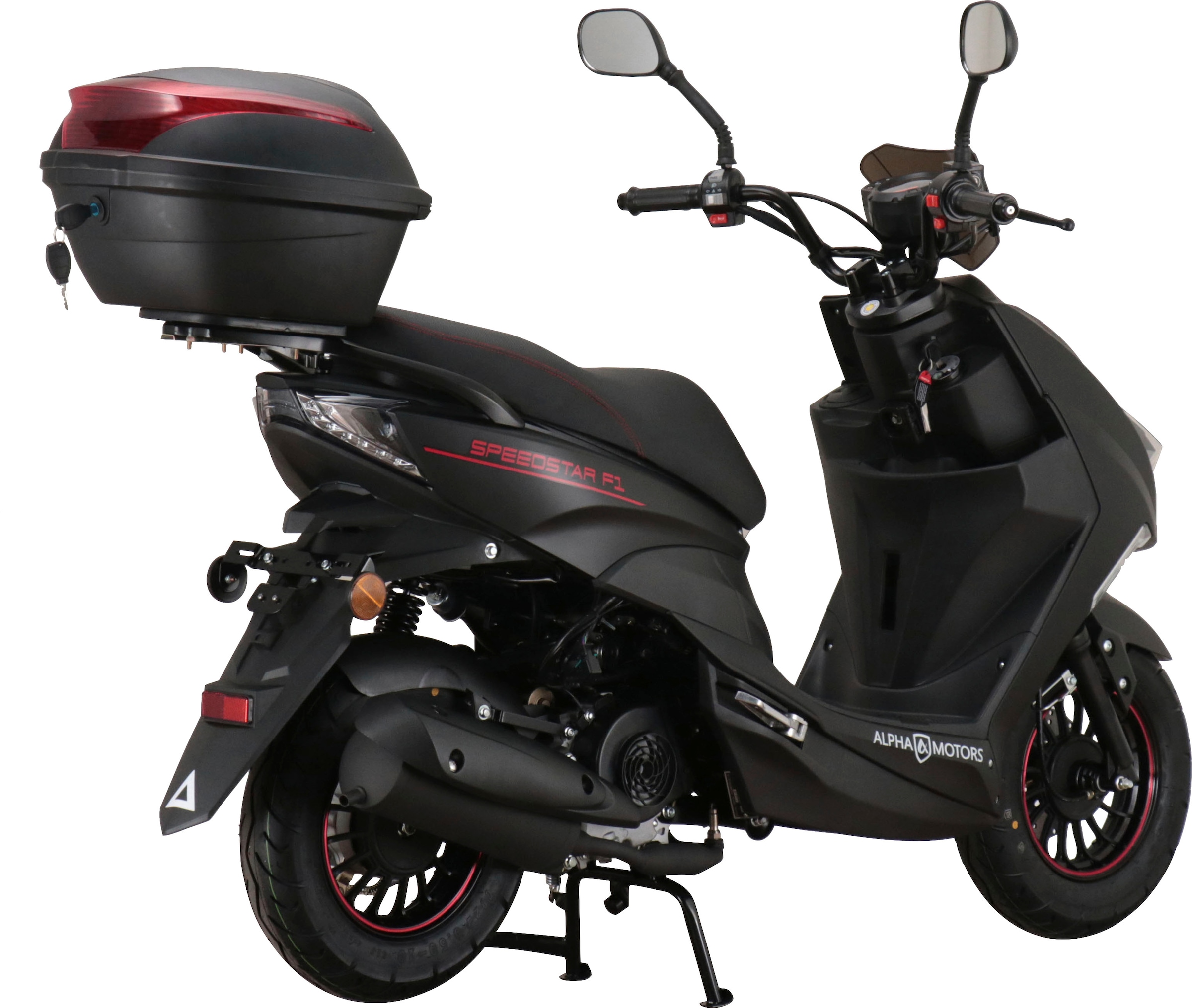 Alpha Motors Motorroller »Speedstar FI«, 50 cm³, 45 km/h, Euro 5, 2,99 PS, (mit Topcase), mit Lenkerschloss