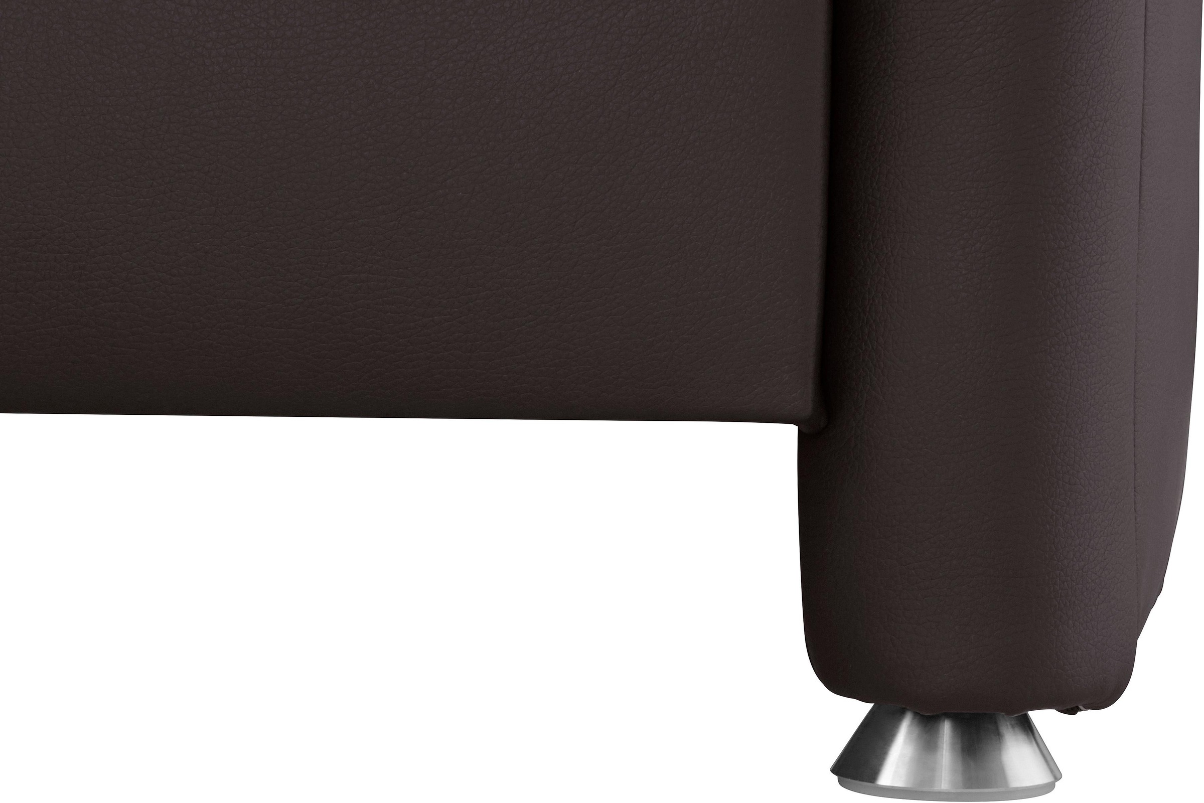 Places of Style Ecksofa »Sardinien L-Form«, mit Kopfteilverstellung, wahlweise mit Bettfunktion