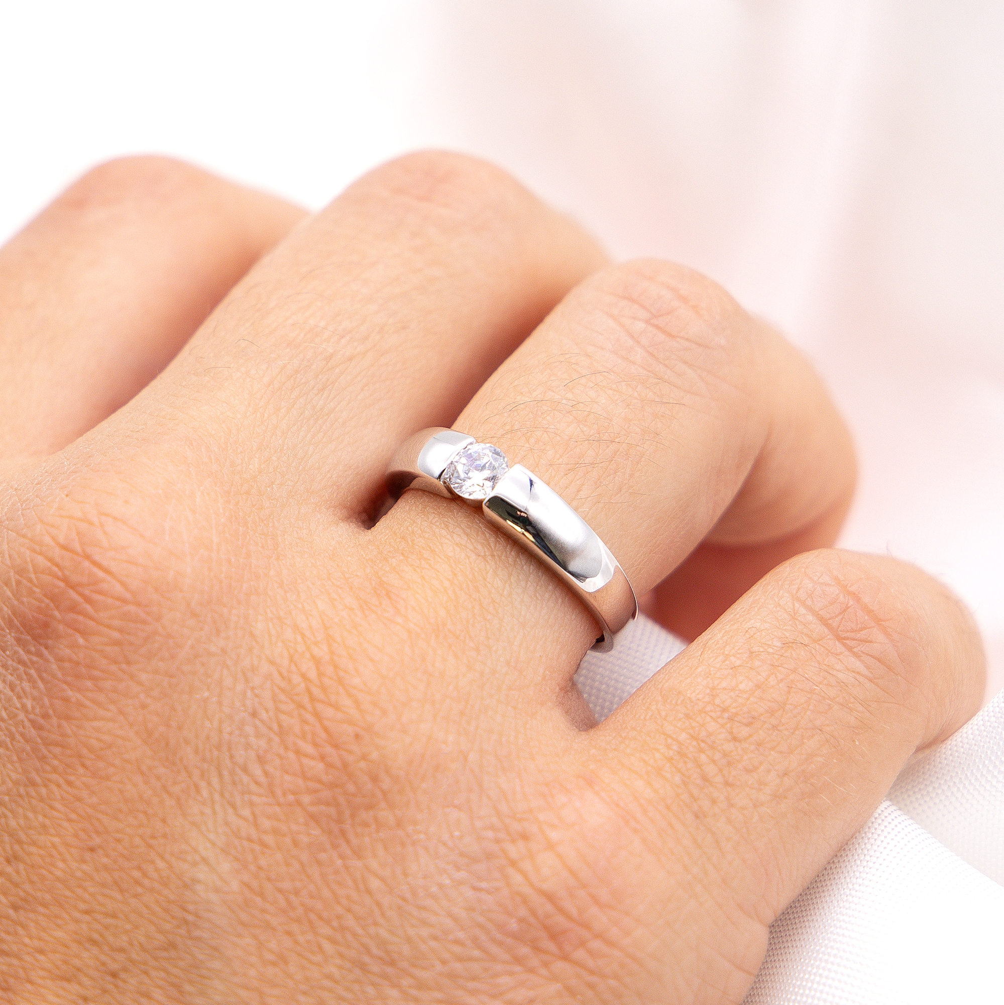 Zeeme Fingerring »Silber 925 mit Zirkonia weiß«
