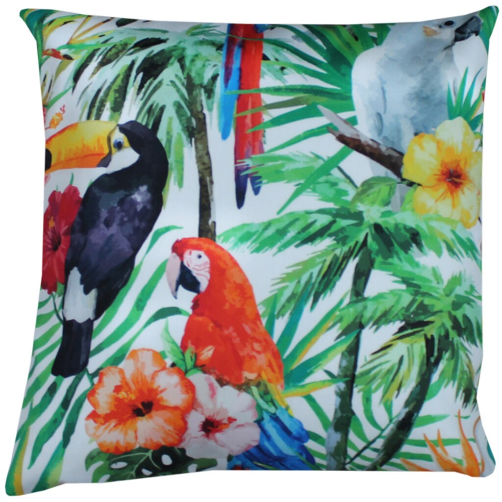 HOSSNER - HOMECOLLECTION Kissenhülle »Exotic Birds«, (1 St.)