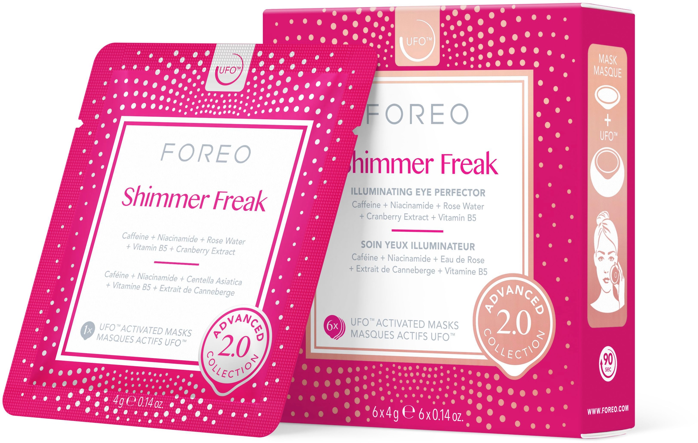 FOREO (Packung, online Gesichtsmaske UFO™ mit tlg.), komptibel 2.0«, Shimmer & UFO™ Freak kaufen 6 Mask »UFO™ mini