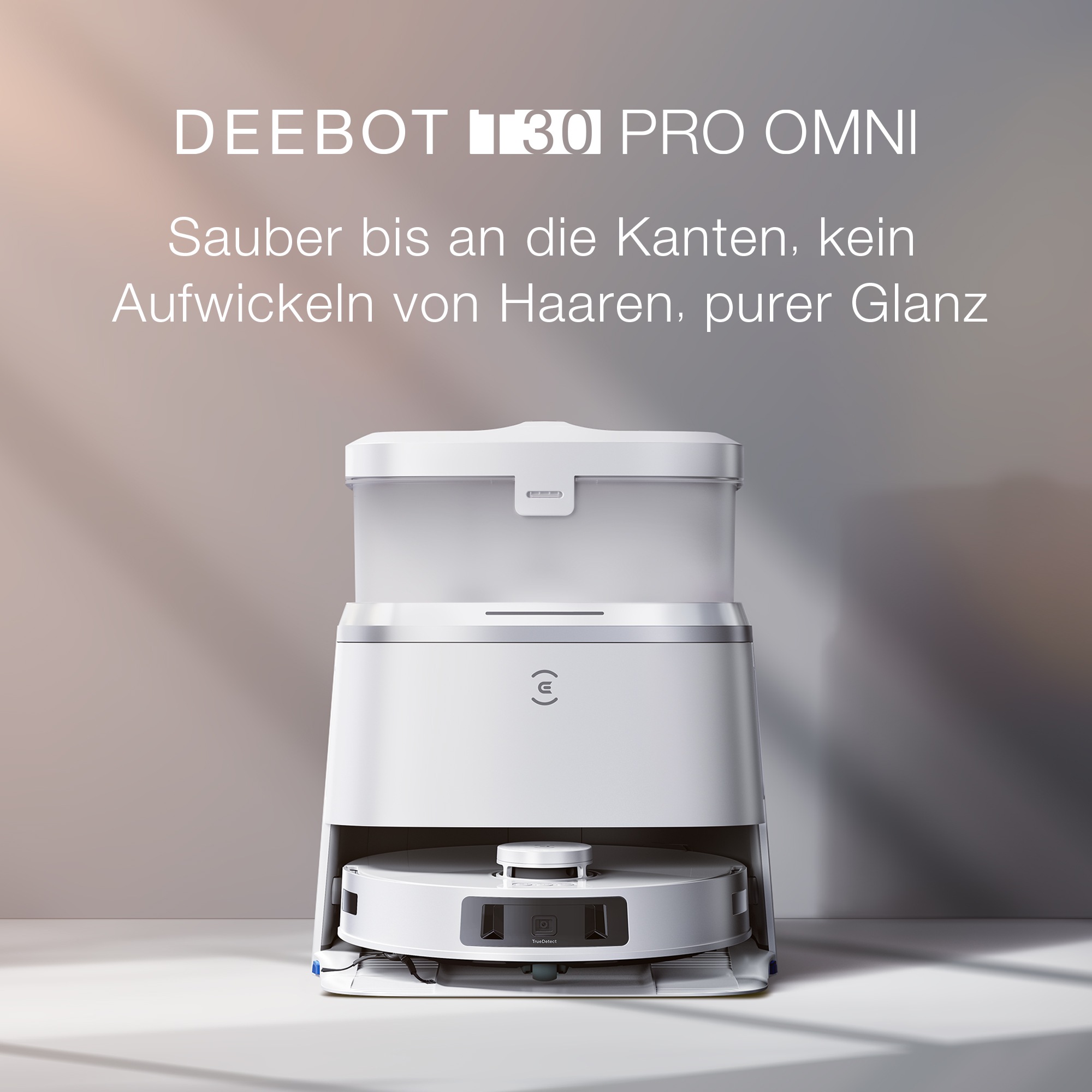 ECOVACS Nass-Trocken-Saugroboter »DEEBOT T30 PRO OMNI«, 11.000PA, Mini OMNI Station, Mopphebesystem, Adaptive Kantenreinigung