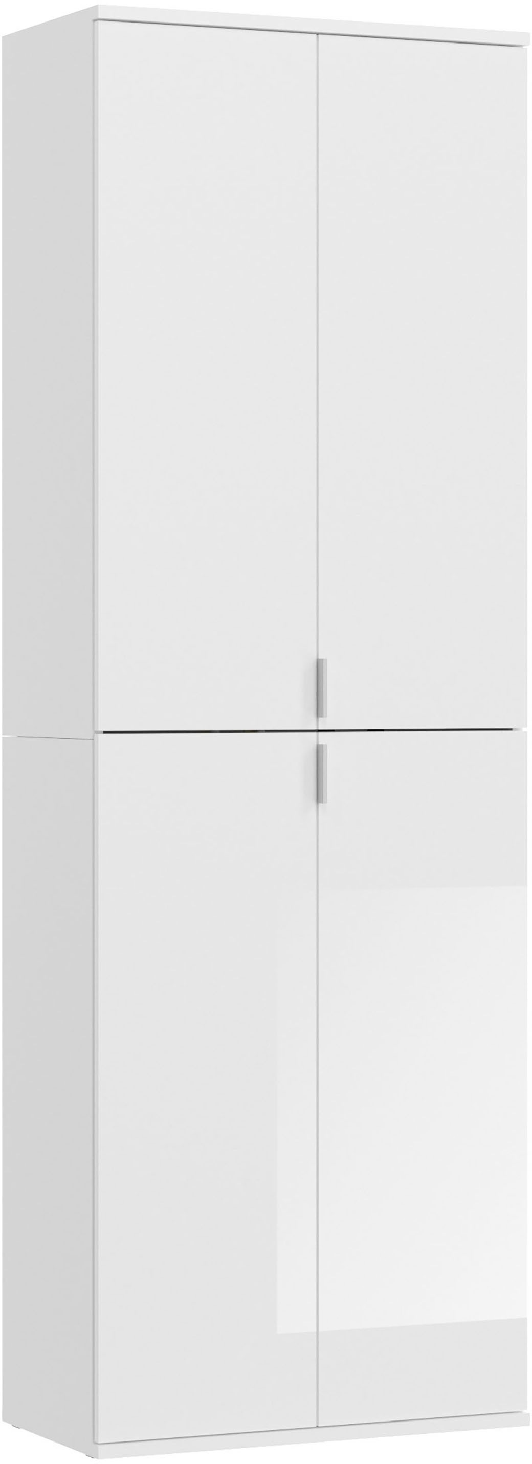 INOSIGN Garderoben-Set »Trondheim, Breite 183 cm, best. aus 3 Schränken, 12 Türen, 27 Fächer«, (Set, 3 St.), inkl. ausziehbarer Kleiderstange, Garderobenschrank, Kleiderschrank