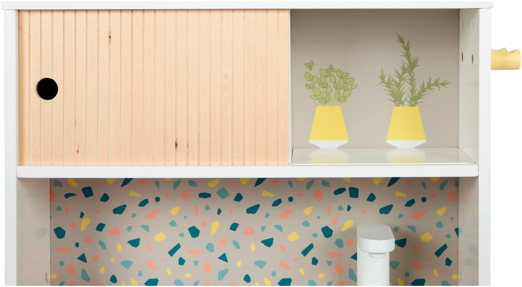 Small Foot Spielküche »Kinderküche Terrazzo kompakt«