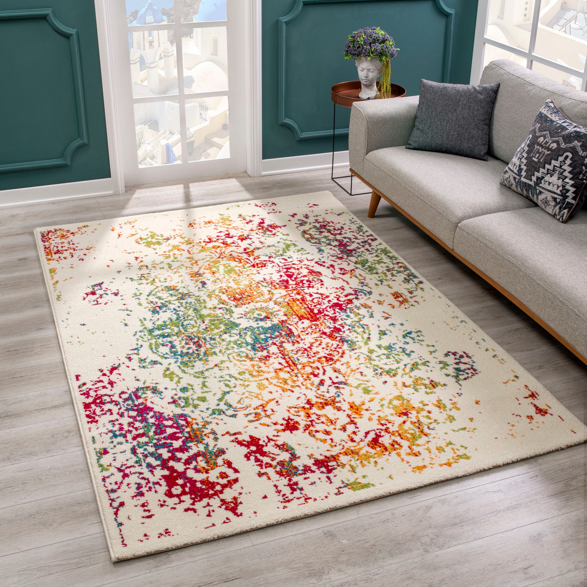 Sanat Teppich »Vintage 1607«, rechteckig, 13 mm Höhe, Wohnzimmer, Kurzflor, günstig online kaufen