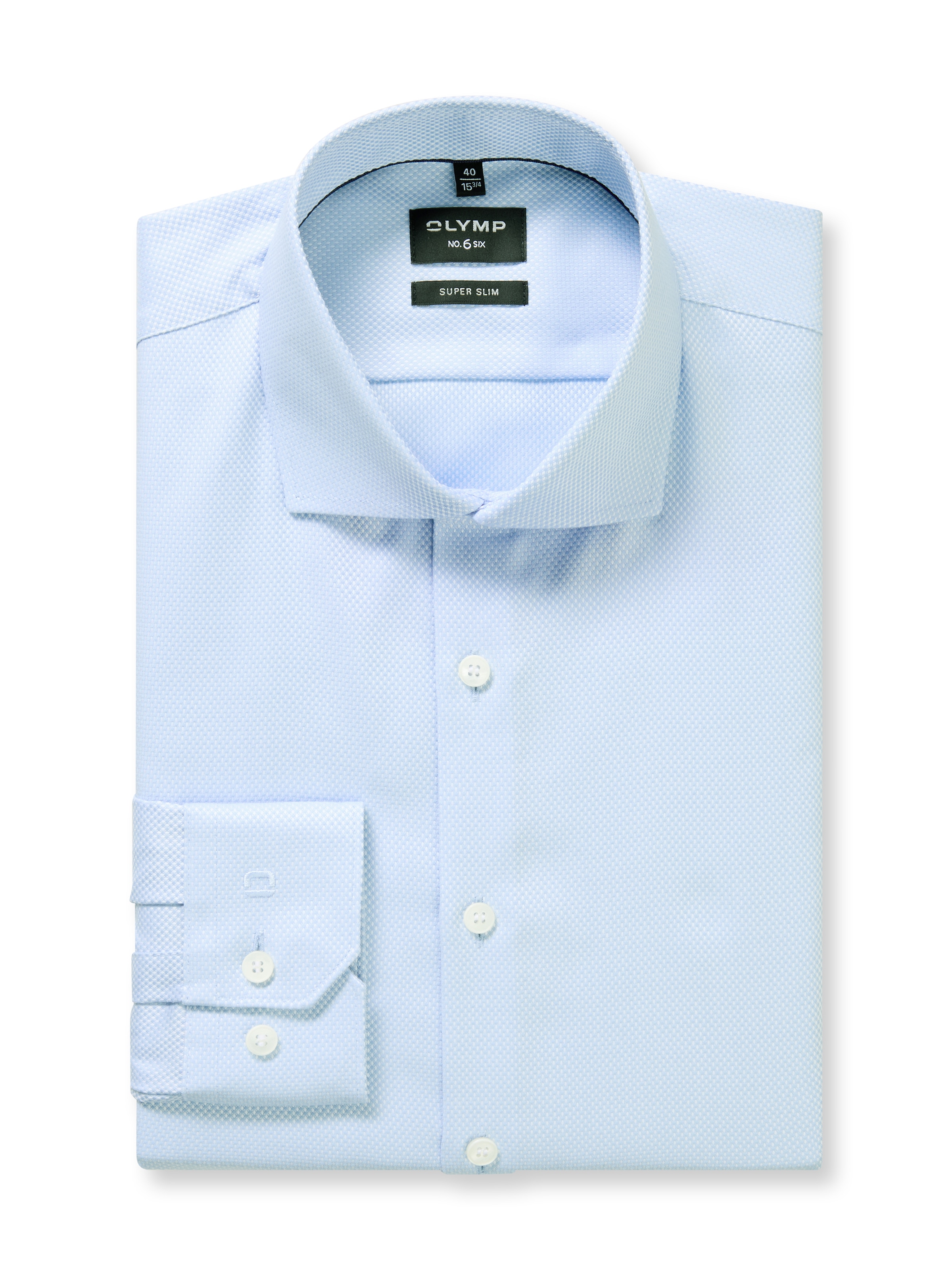 OLYMP Langarmhemd »No 6 six« gestreift, Businesshemd, super slim fit, Royal Kentkragen