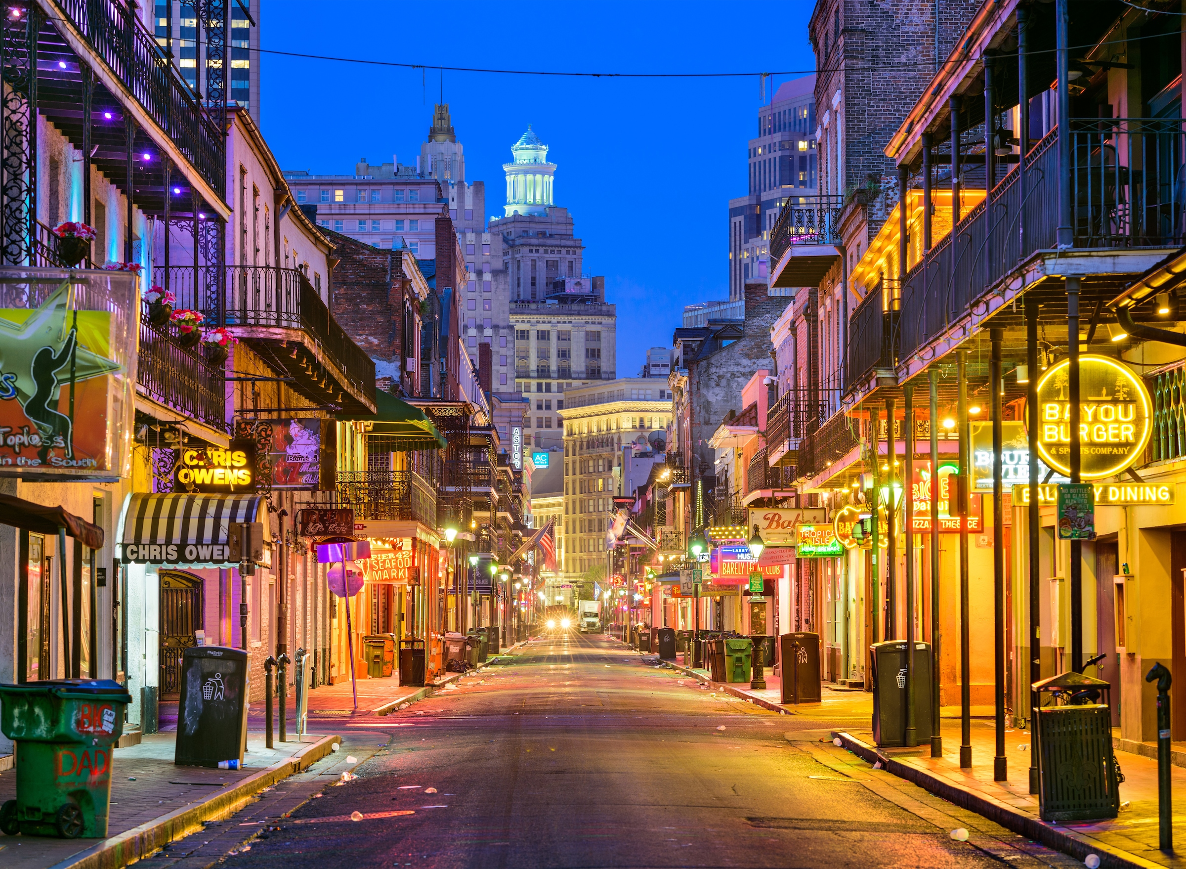 Papermoon Fototapete »Bourbon Street New Orleans« glatt günstig online kaufen