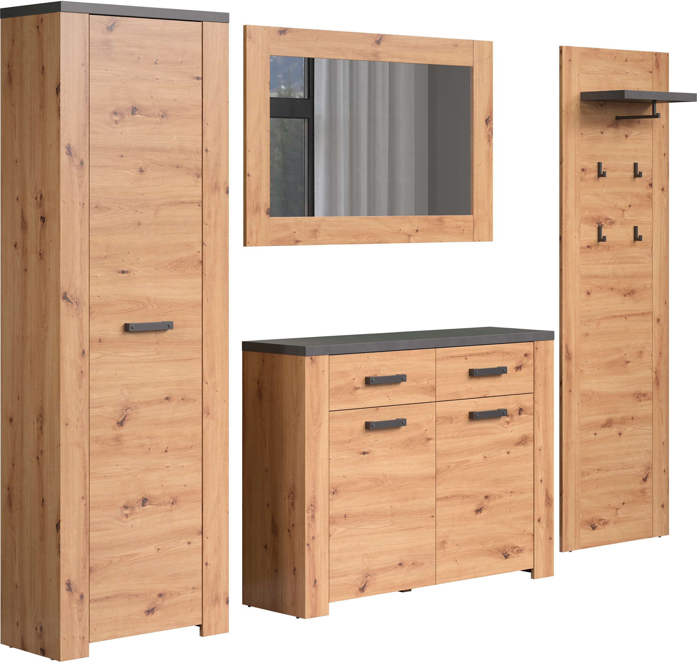Home affaire Garderoben-Set »Ambres«, (4 St.)