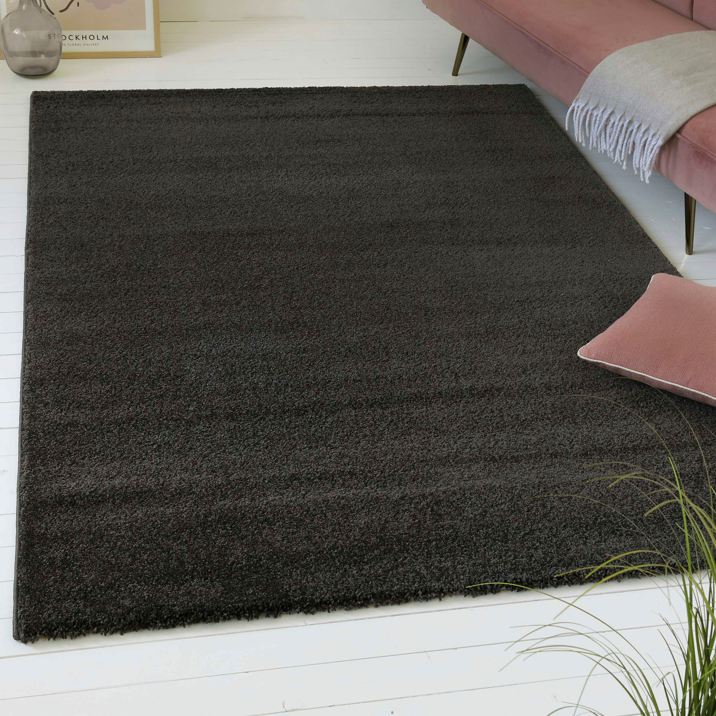 my home Teppich »Chanley«, rechteckig, 13 mm Höhe, moderner dichter weicher günstig online kaufen
