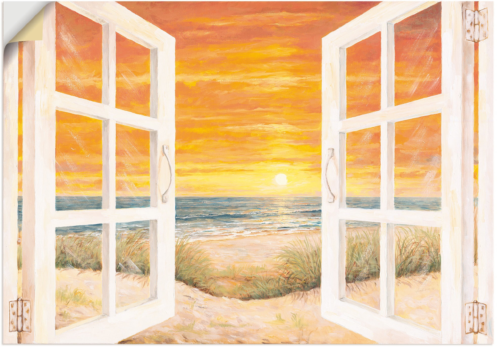 Artland Wandbild »Fenster zum Meer«, Meer Bilder, (1 St.), als Alubild, Out günstig online kaufen