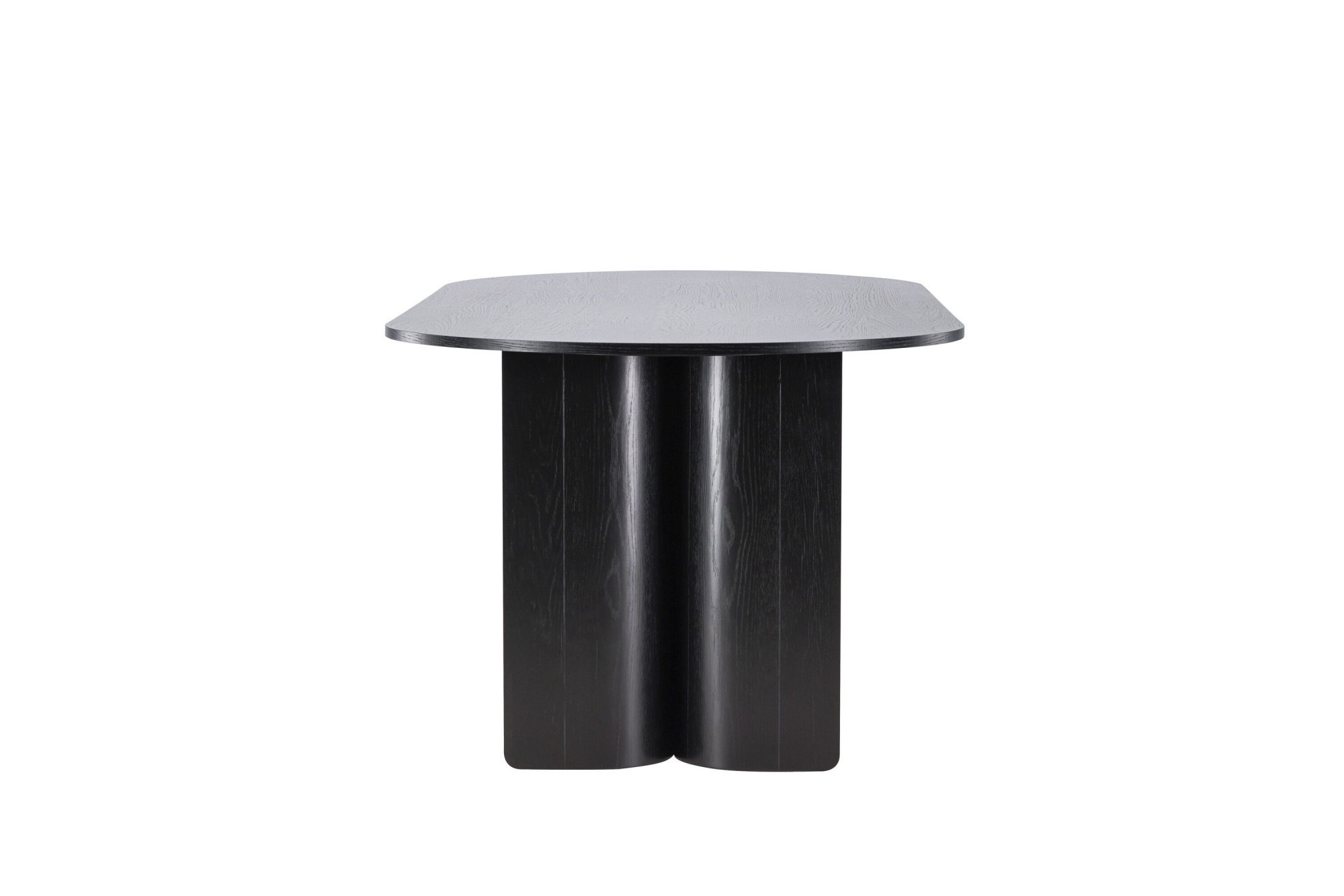 Venture Home Esstisch »Tyresö, ovaler Esstisch in elegantem Schwarz, 220 × 100 cm« Esszimmertisch, MDF, hell, pflegeleicht