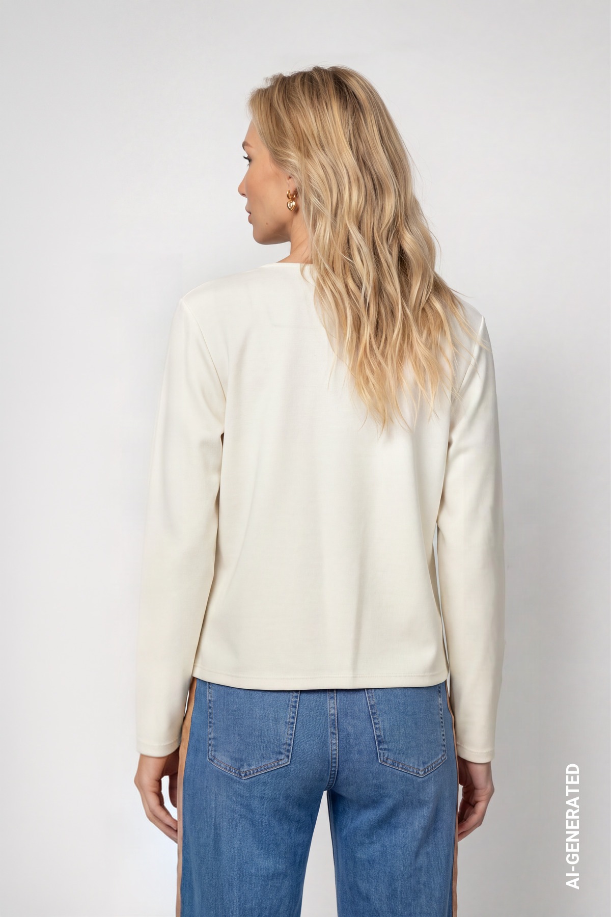 Monari Sweatshirt »Sweatshirt Schmuckschrift«, Regular fit mit Rundhalsausschnitt
