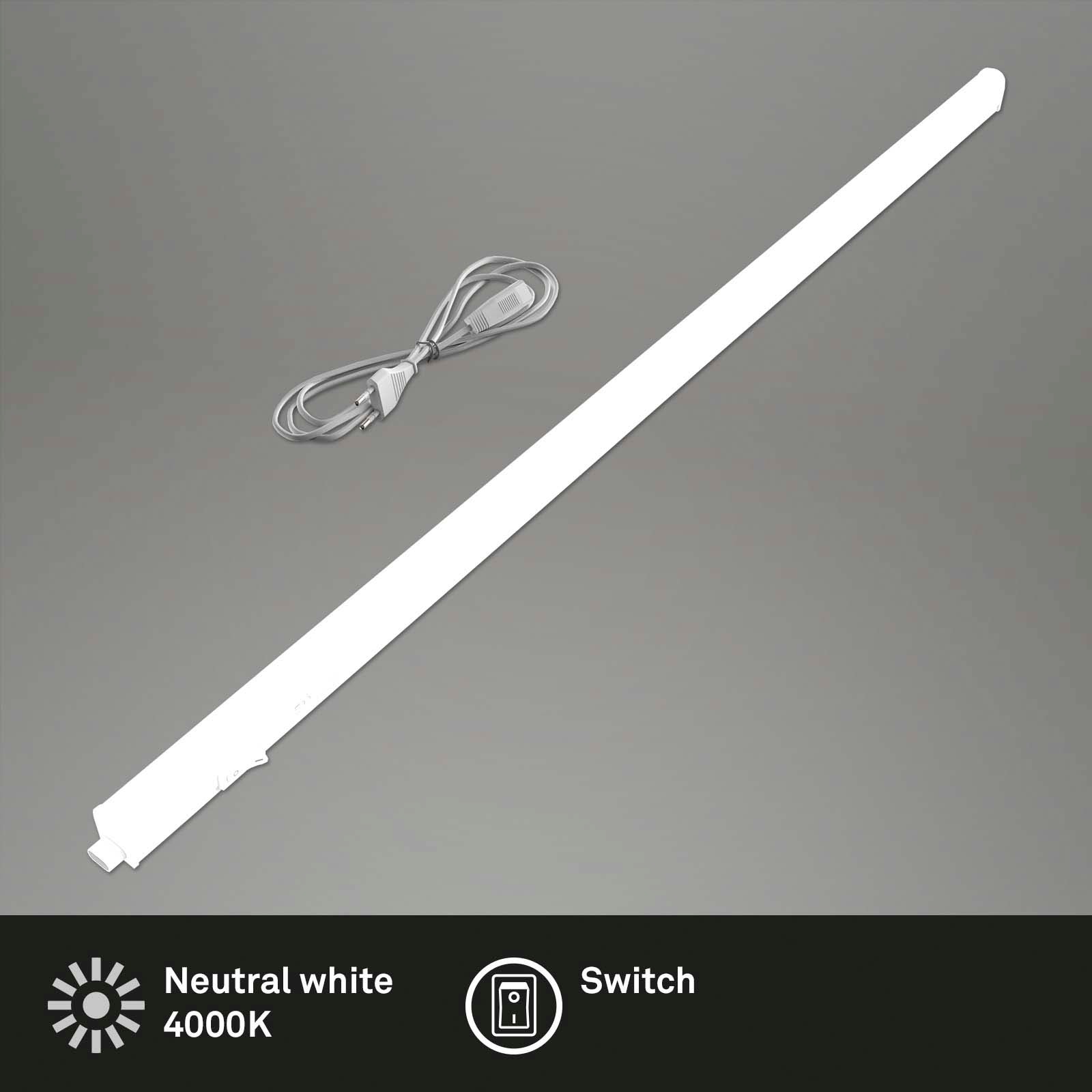 Briloner Leuchten LED Unterbauleuchte »2379106 TOOK«, Leuchtmittel LED-Board | LED fest integriert, LED Lichtleiste, 87,3x2,2x3cm, Weiß, 10W, Küche, Schrank, Küchenlampe