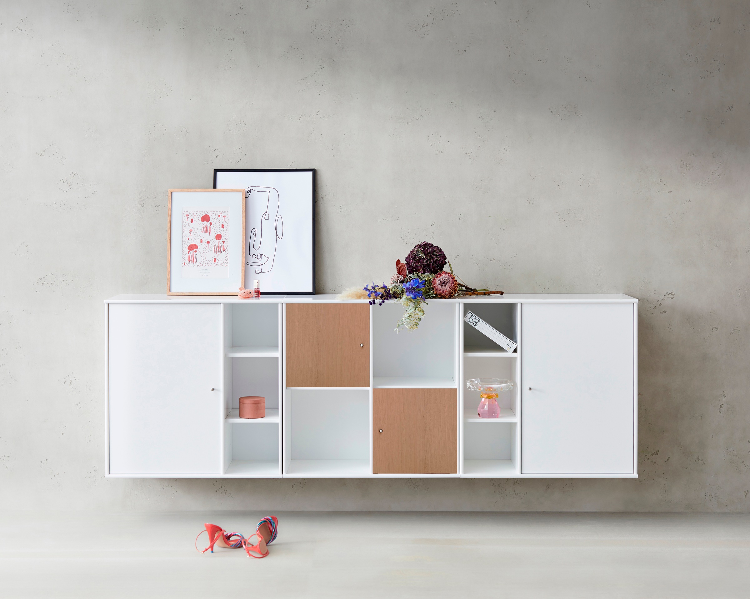 Hammel Furniture Türfront »Mistral Kubus 065, Tür passend zur Sideboard & Bücherregal«, (2 St.), (2 St), als Ergänzung für Korpus 025, 026, 116 und 117, Breite: 32 cm