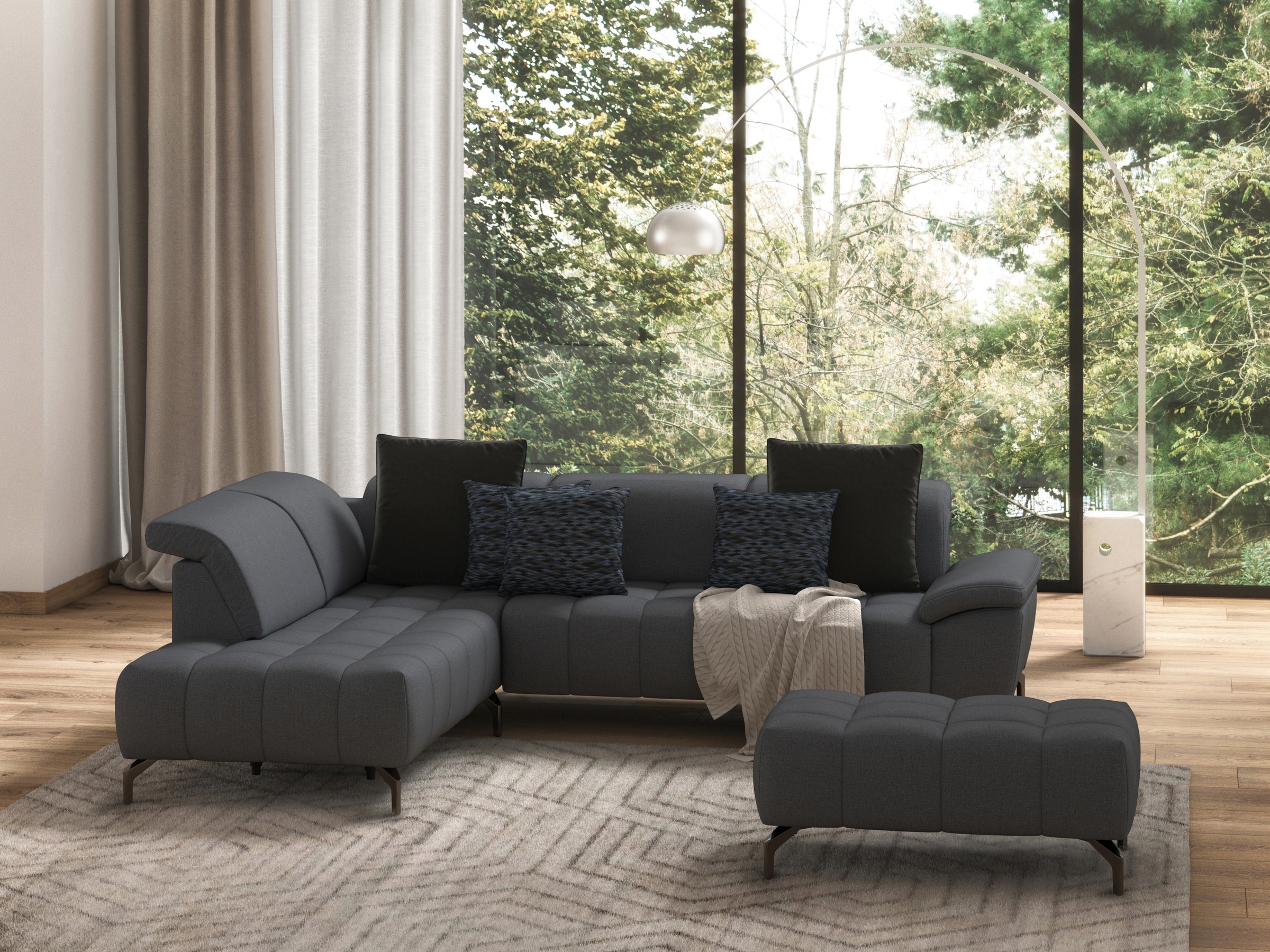sit&more Ecksofa »Cool L-Form«, wahlweise mit Kopfteilverstellung und Vorzi günstig online kaufen
