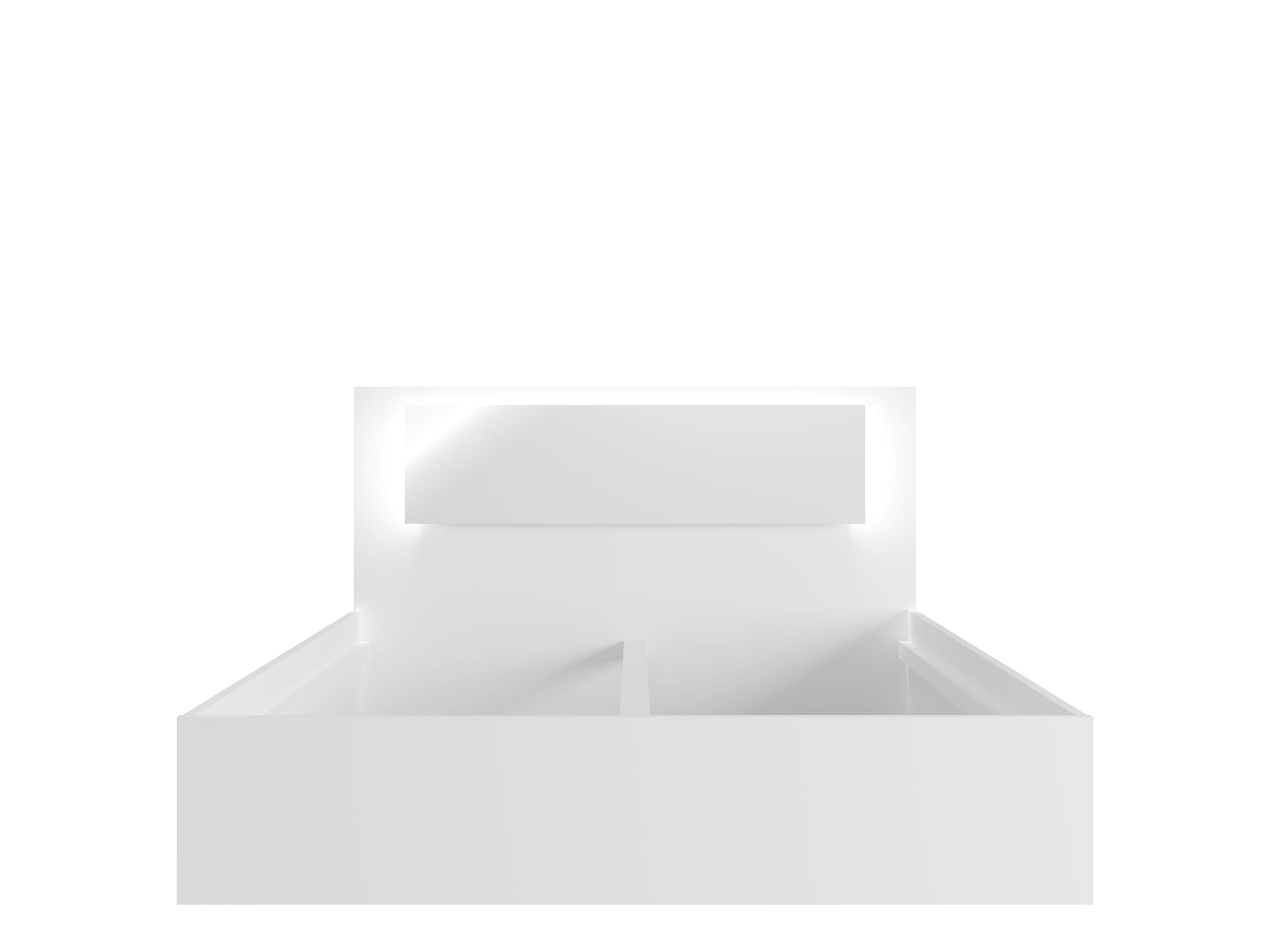 Home affaire Bett »LANDERY Bettgestell 160x200 cm, Kopfteil mit Beleuchtung« ohne Lattenrost, Bettkasten und Matratze, Breite 160 cm