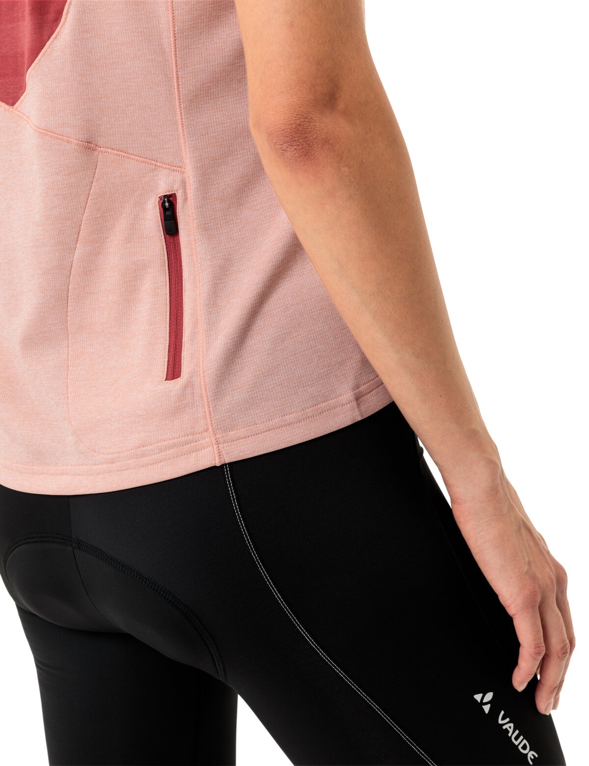 VAUDE Radtrikot, Fahrradshirt mit Materialeinsätzen