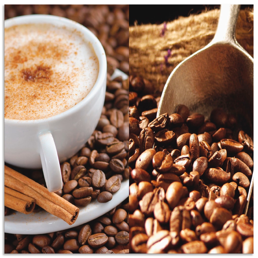 Artland Küchenrückwand »Kaffee - Cappuccino - Heißer Kaffee«, (1 tlg.)