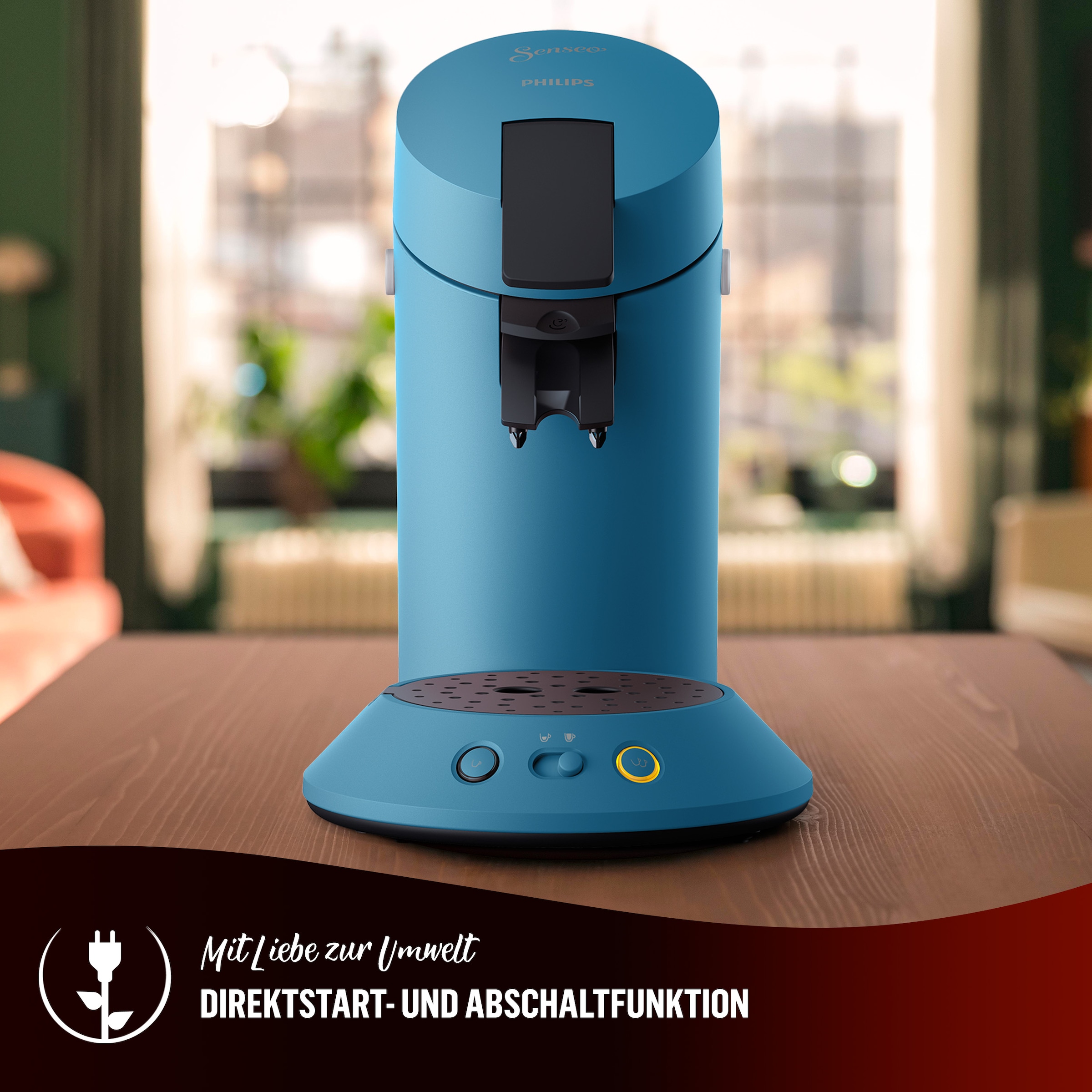 Philips Senseo Kaffeepadmaschine »Original Plus CSA210/60, mit zwei Kaffee-Einstellungen«, aus 28% rec. Plastik, inkl. Gratis-Zugabe (Wert 5 € UVP)