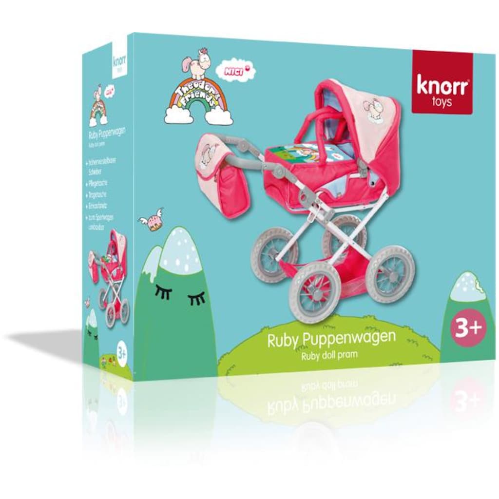 Knorrtoys® Kombi-Puppenwagen »Ruby - Nici, Theodor & Friends«, mit Wickeltasche