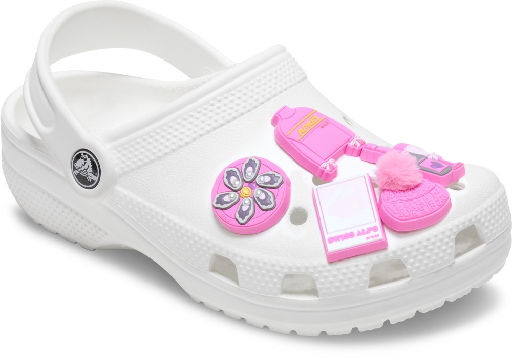 Crocs Schuhanstecker »Jibbitz™ Apres Girl« Set, Kein Spielzeug. Nicht für Kinder unter 3 Jahren geeignet, 5 Stk. Charm, Anstecker, Set im Apre Ski Look