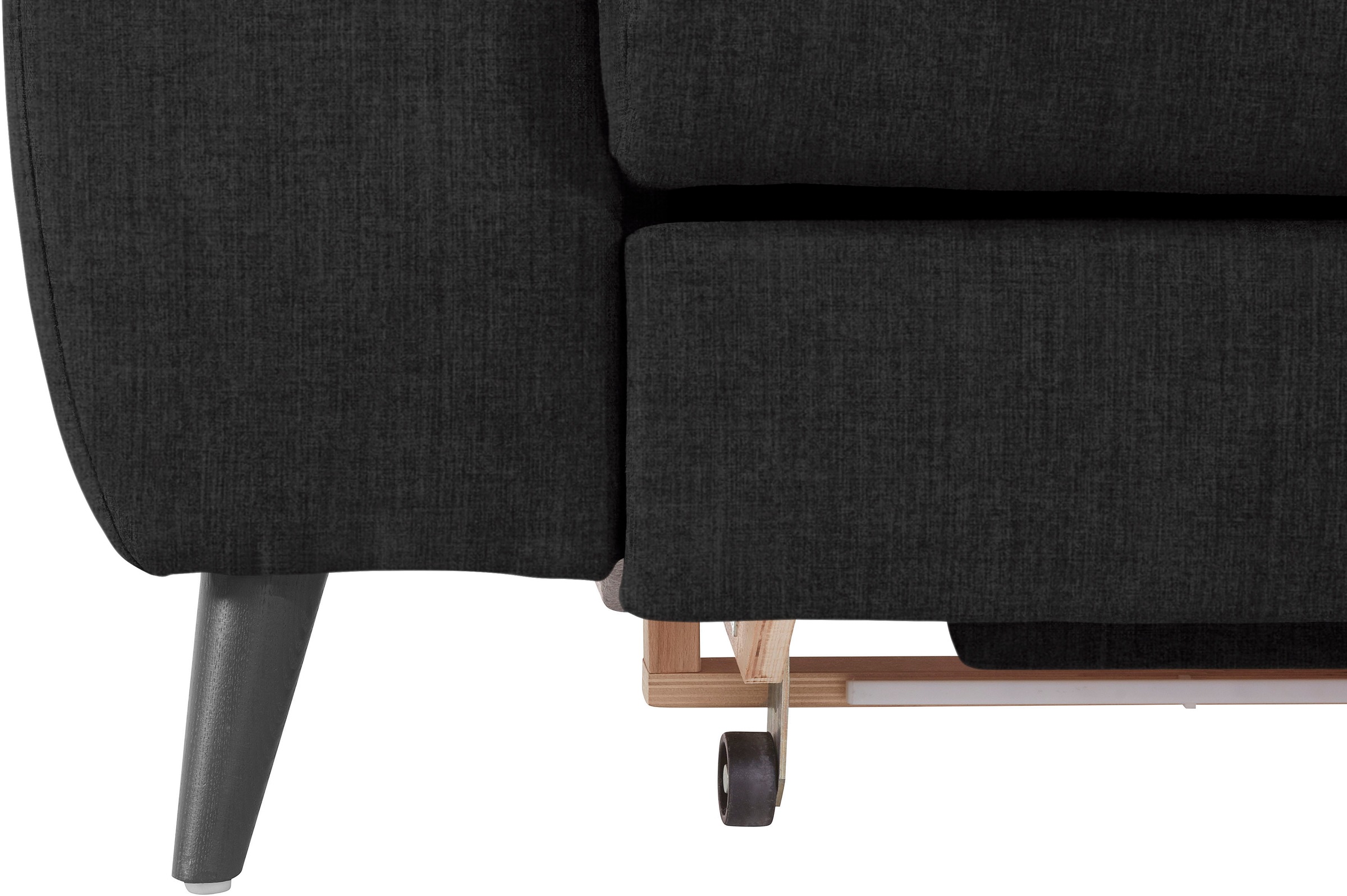 COTTA Ecksofa »Mia L-Form mit 3 Zierkissen«, wahlweise mit Bettfunktion, Bettkasten, Beleuchtung & Wireless-Charger