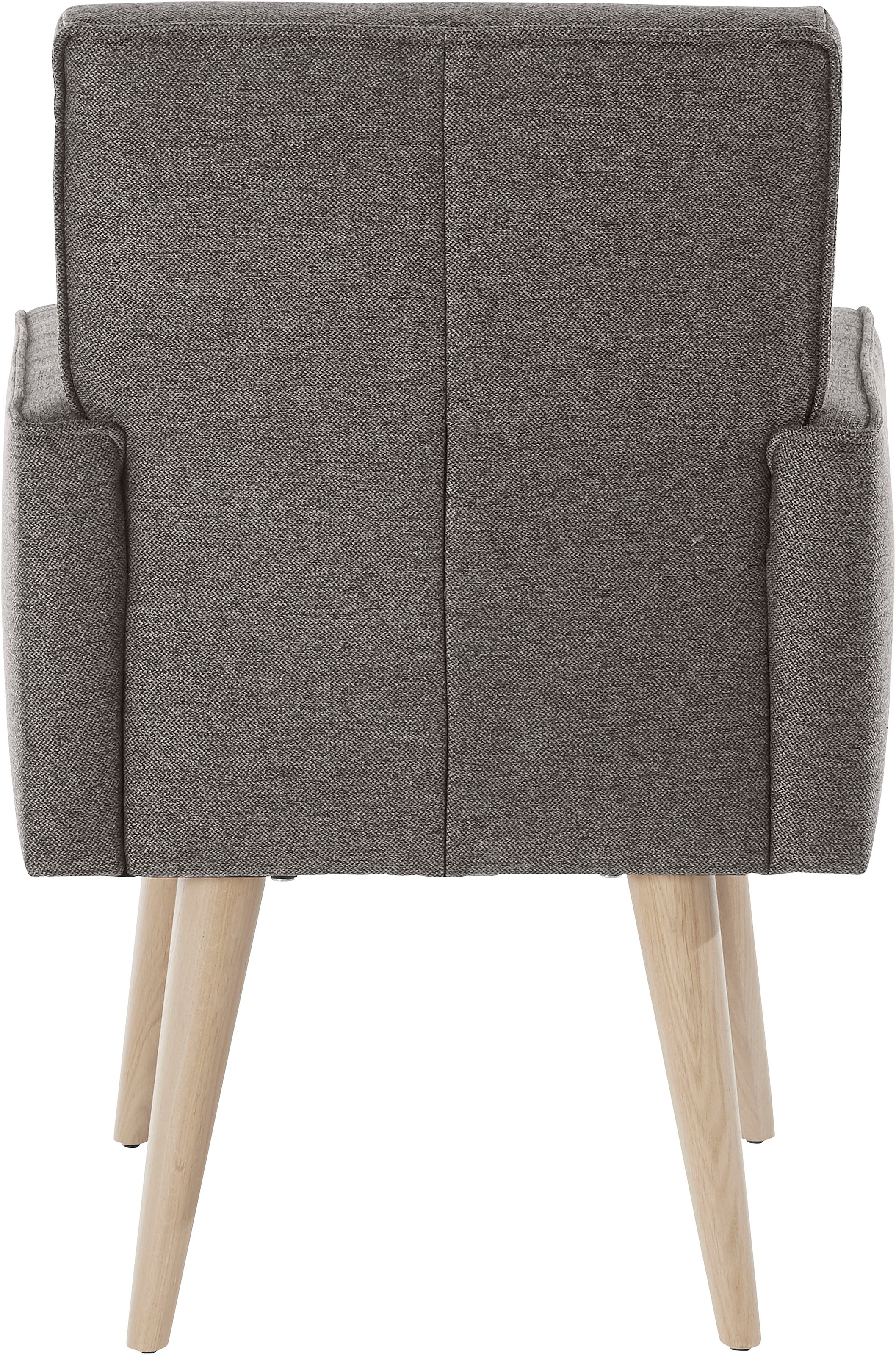 exxpo - sofa fashion Sessel »Lungo, Loungesessel mit moderner Kedernaht, bequem und elegant«, Breite 64 cm, hoher Holzfuß