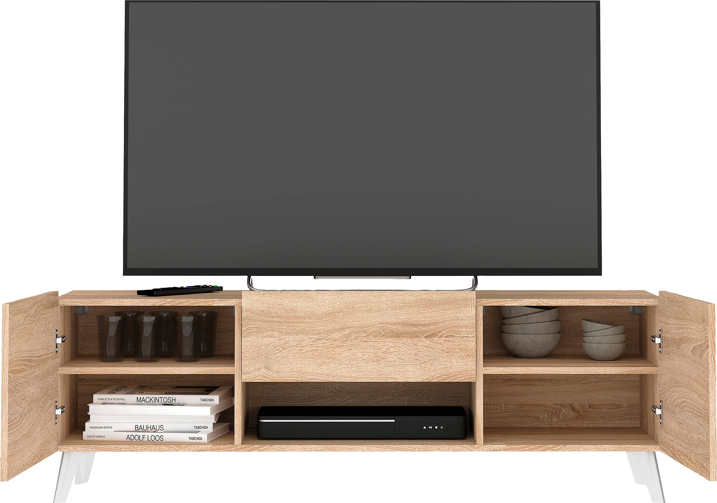 FMD TV-Board »Brighton«, Breite 140 cm, mit und ohne Schublade