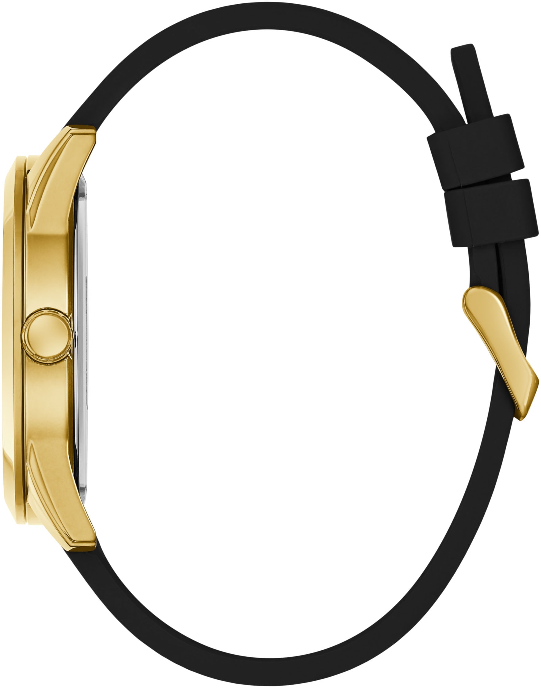 Guess Quarzuhr »ELLIOT«, Armbanduhr, Herrenuhr, Silikonarmband, analog