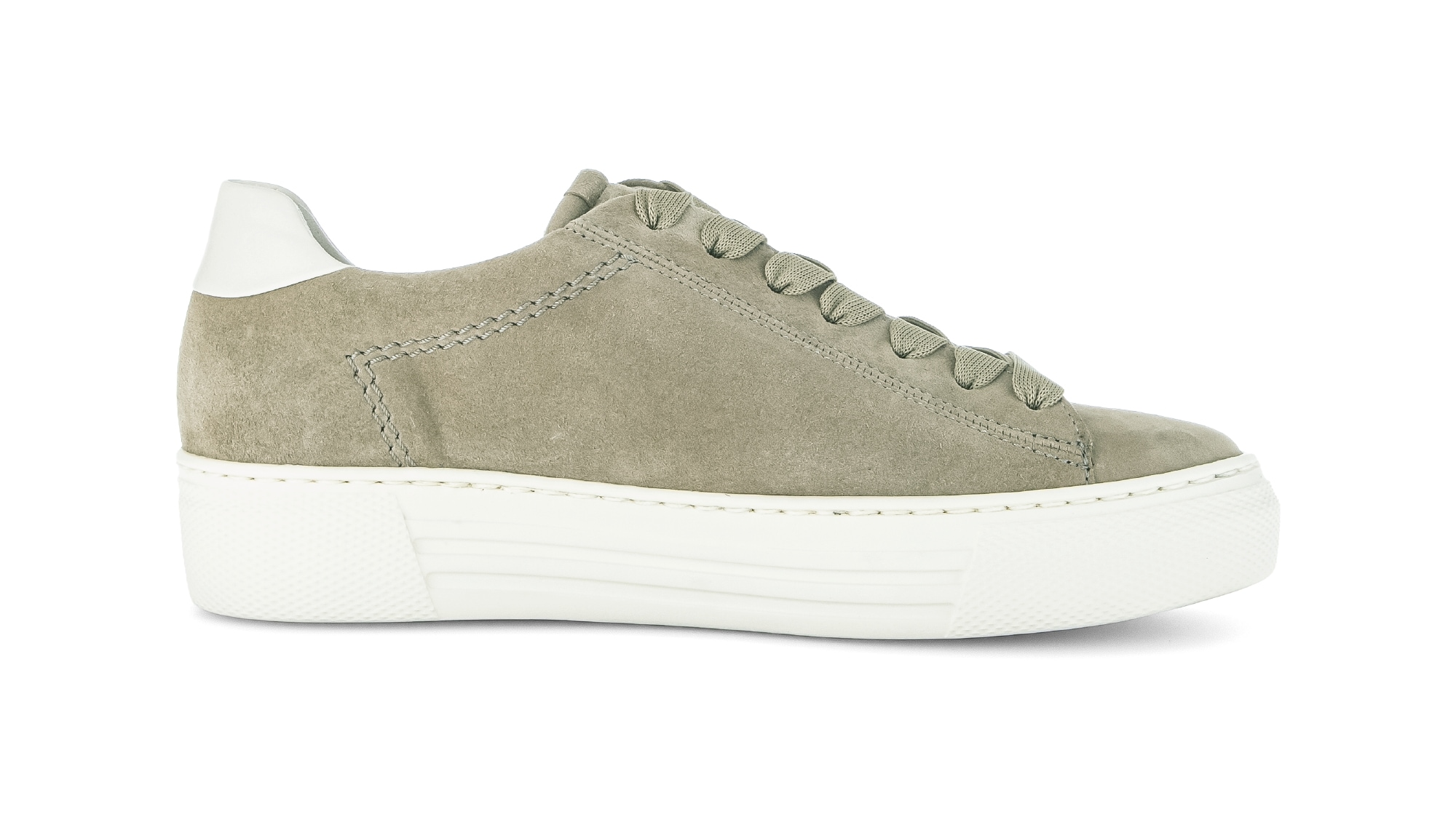 Gabor Plateausneaker  , Freizeitschuh, Halbschuh, Schnürschuh, Kontrastbesatz an der Ferse