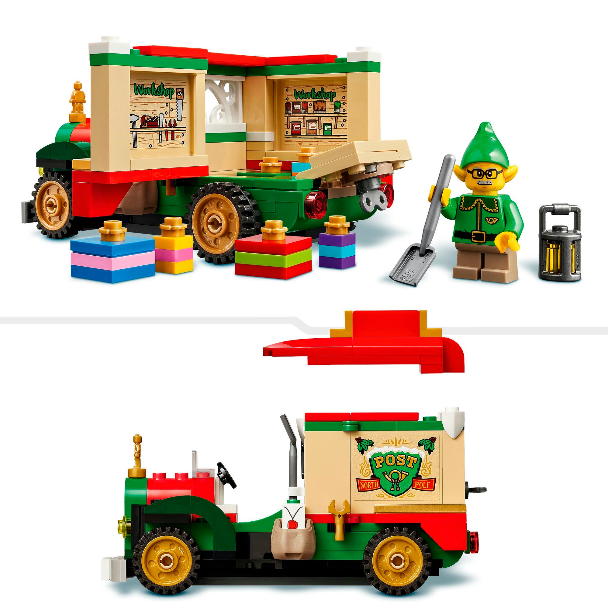 LEGO® Konstruktionsspielsteine »Lieferwagen des Weihnachtsmanns (40746), LEGO Iconic« Made in Europe
